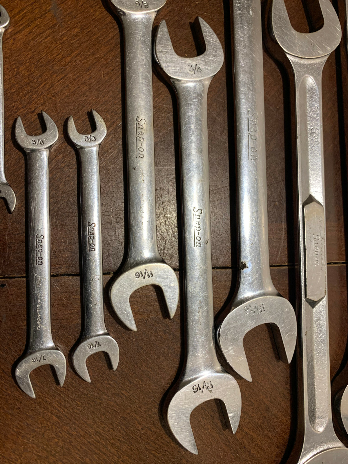 U-PICK Snap On tools USA Vintage Wrench SAE double Open End Standard Spanner Vs