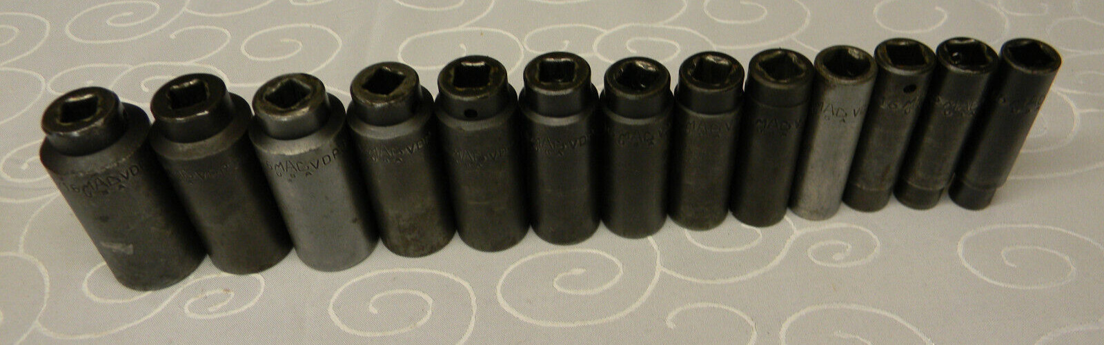 MAC TOOLS 1/2″ DR 13PC SAE 6PT DEEP IMPACT SOCKET SET 7/16 TO 1-3/16″ #SVDP136TR