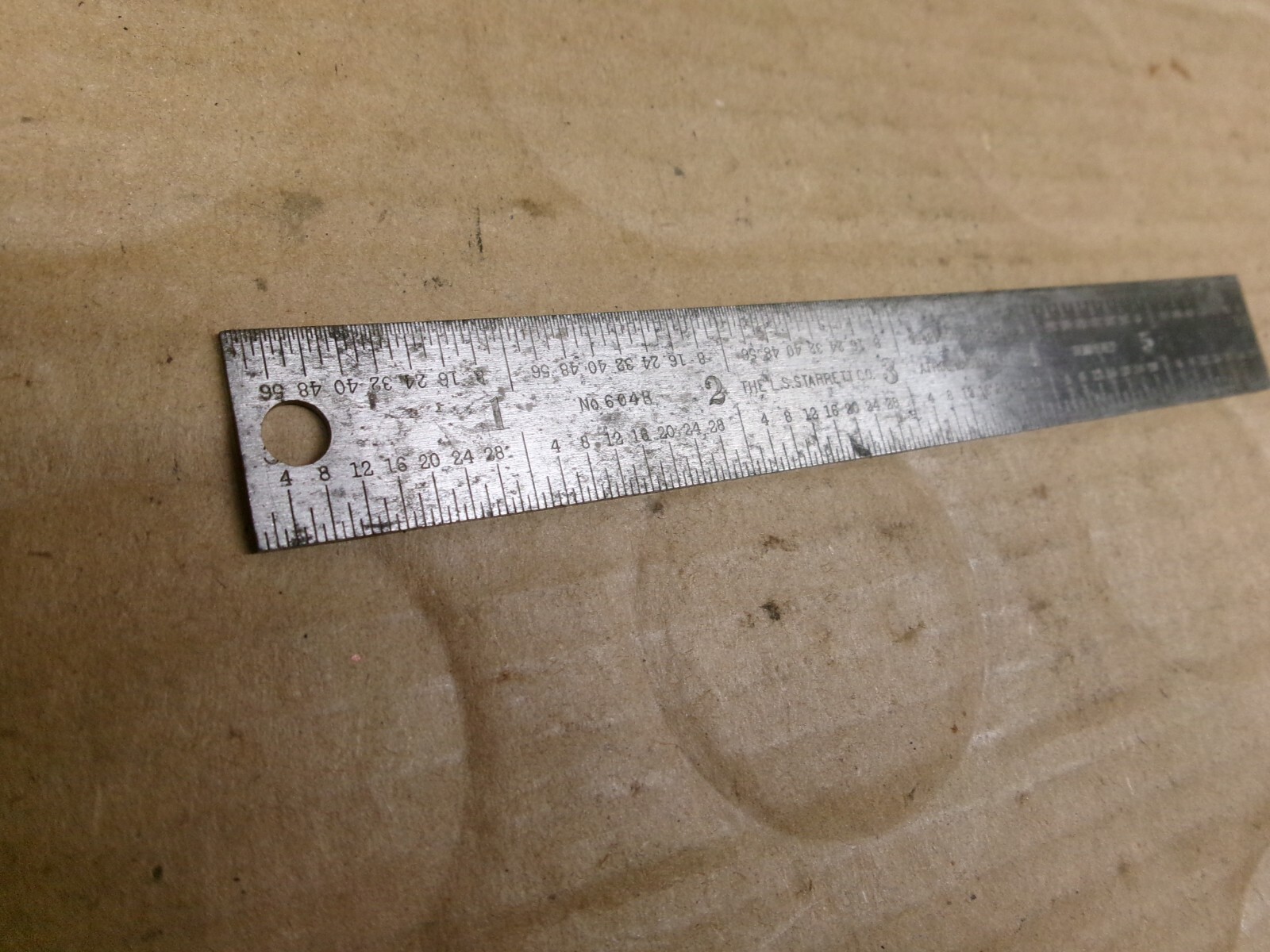 THE L.S. Starrett Co. 6″ No. C604R TEMPERED, ATHOL MASS. USA