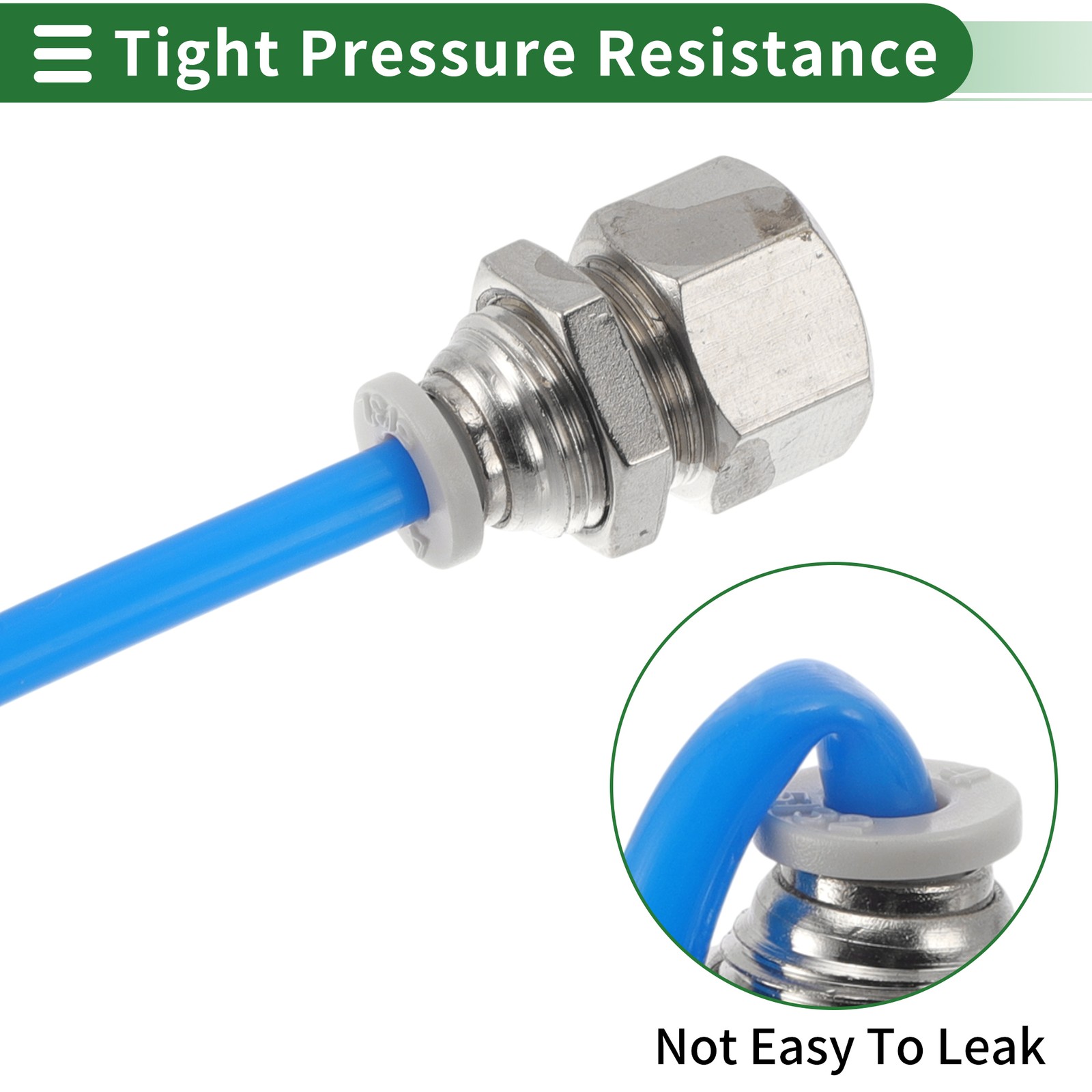 For Push to Fittings 15/32″ Male Joint 20mm/1/2″BSPT Silver