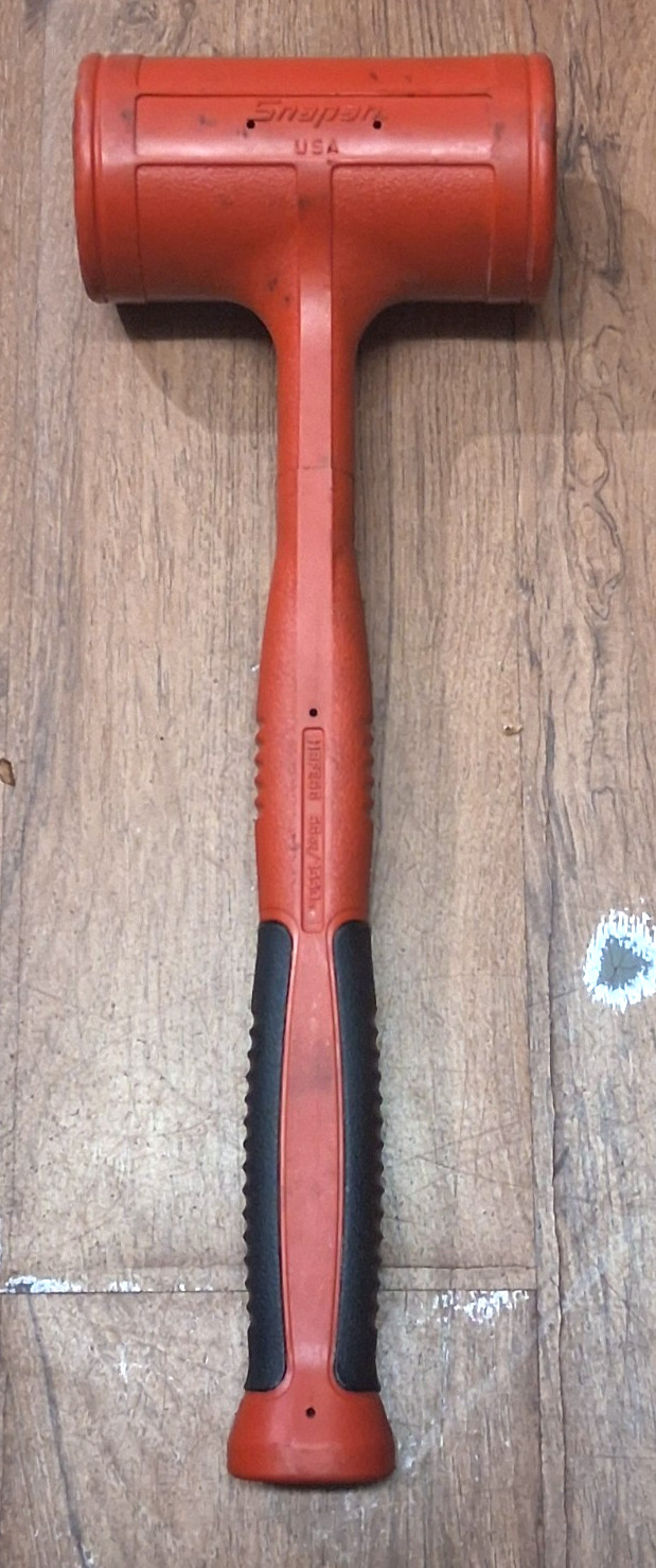 (RI4) Snap-On Tools 56 oz Soft Grip Dead Blow Hammer Red HBFE56