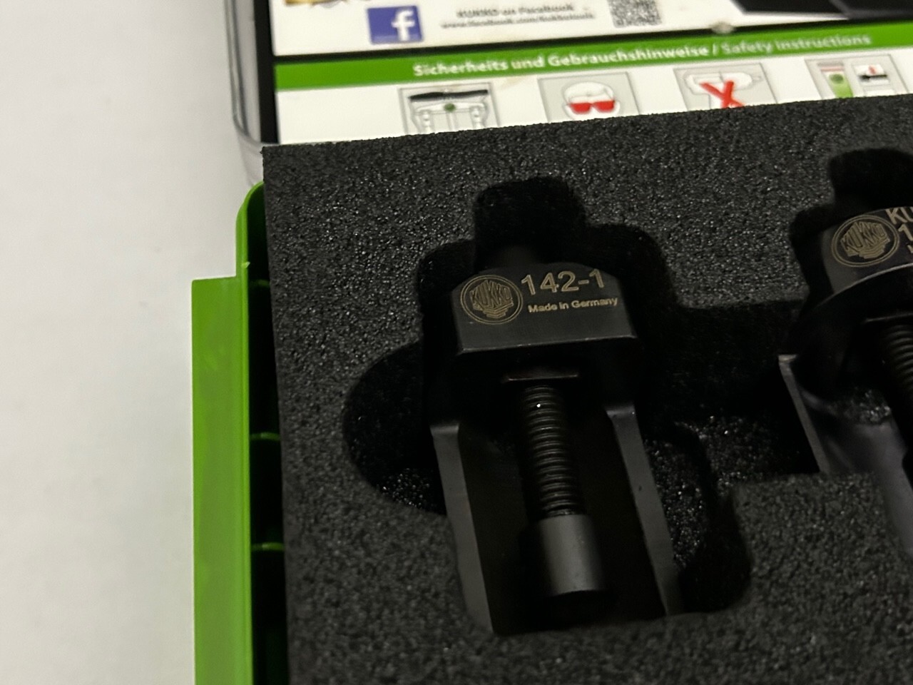 Kukko New 10 Piece Manuel Universal Wiper Arm Puller Set K-142/6 GERMANY w/ Case