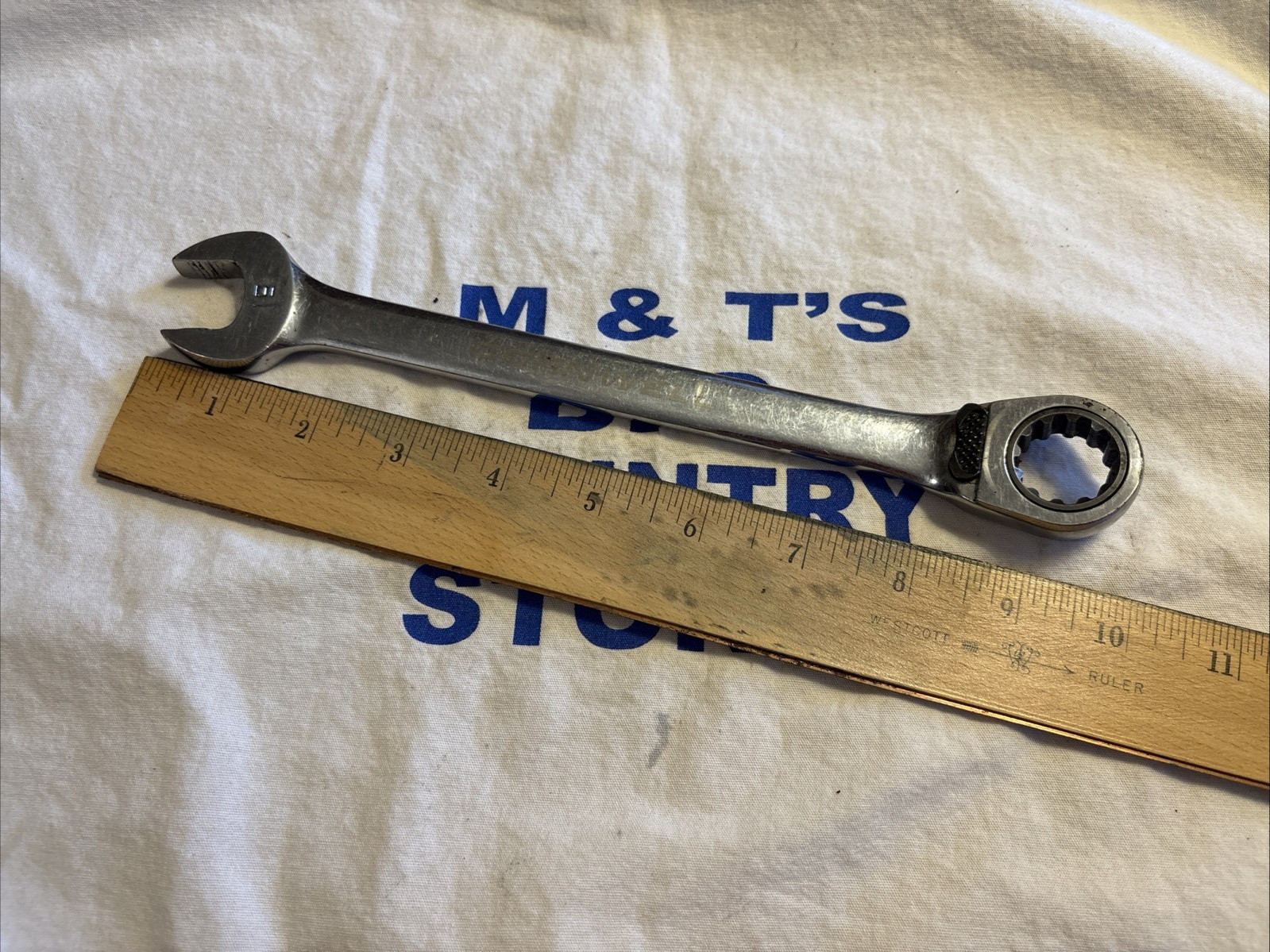 Cornwell 19mm Chrome 12pt Reversible Ratcheting Wrench CRW19MMDR