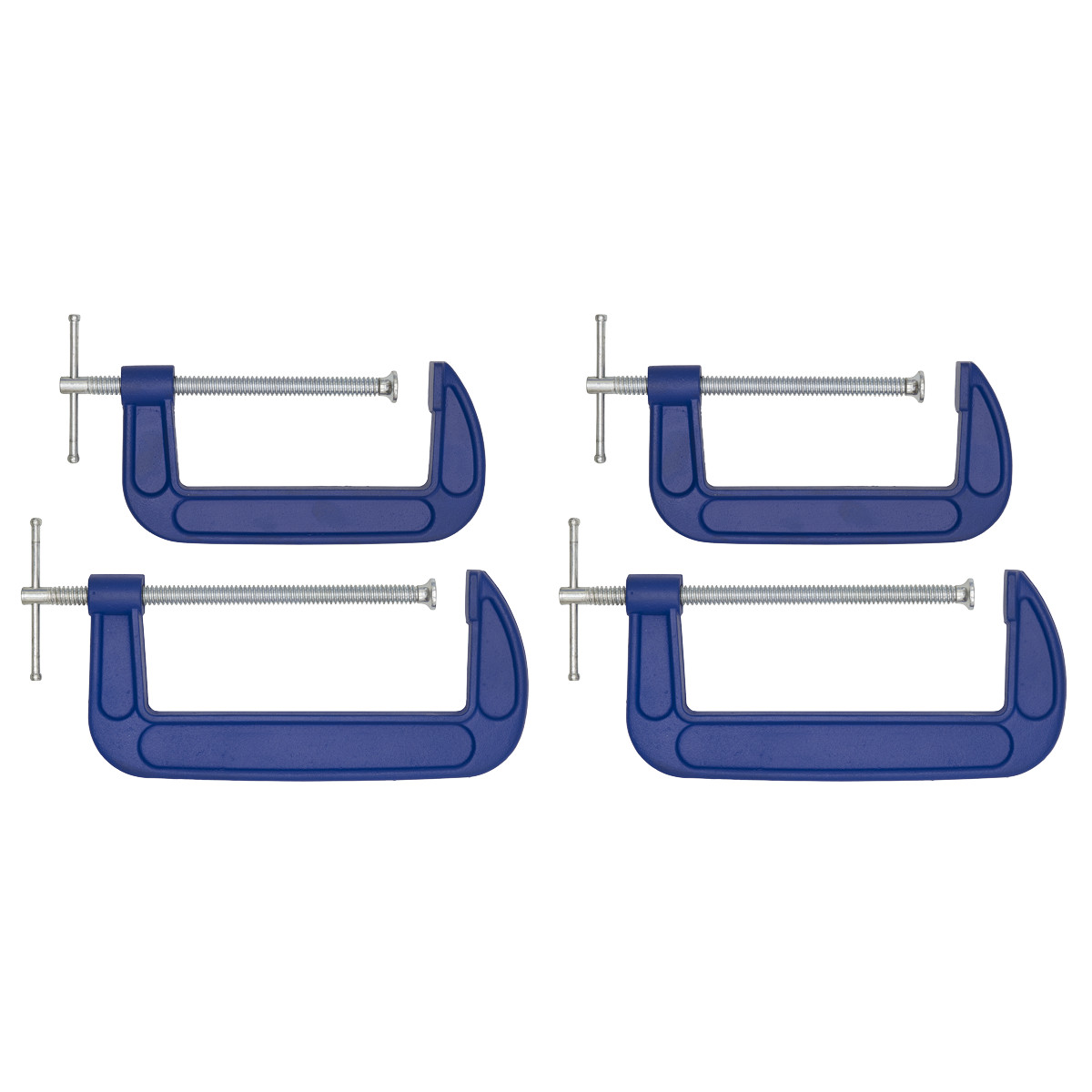 Sealey AK6006SET G-Clamp Set 4pc – 150mm & 200mm
