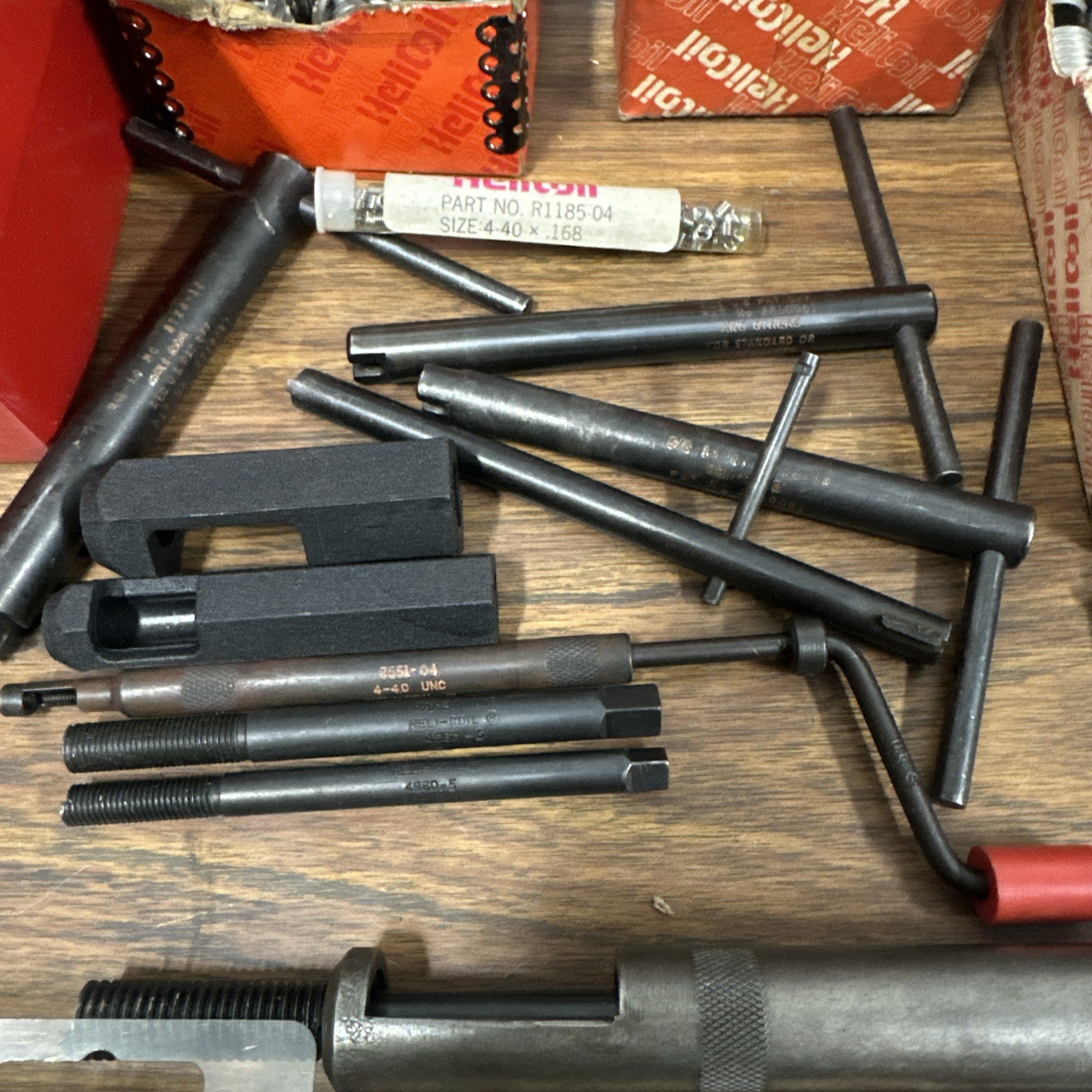 Vintage Heli-Coil Thread Repair Lot – STI Taps, Drivers & Assorted Inserts