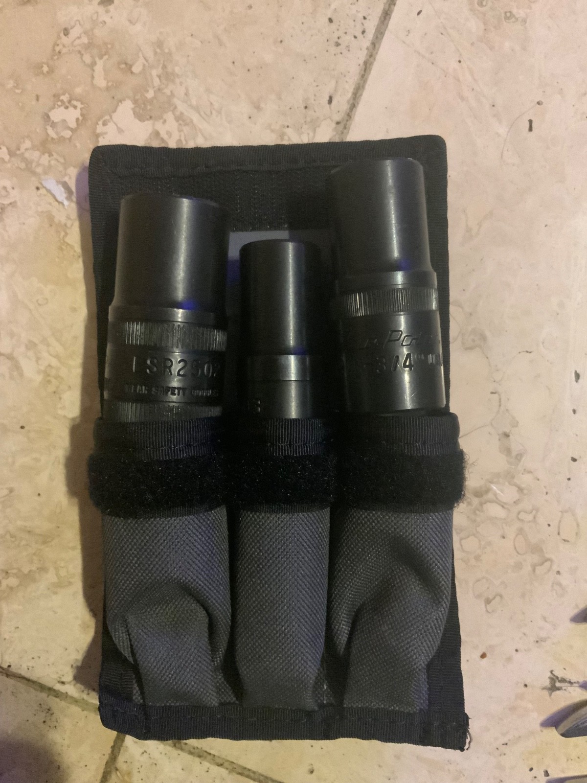Blue Point 3 Pc 1/2” Dr Square Drive Lug/Lock Flip Twist Socket Set LSR2500PLUS