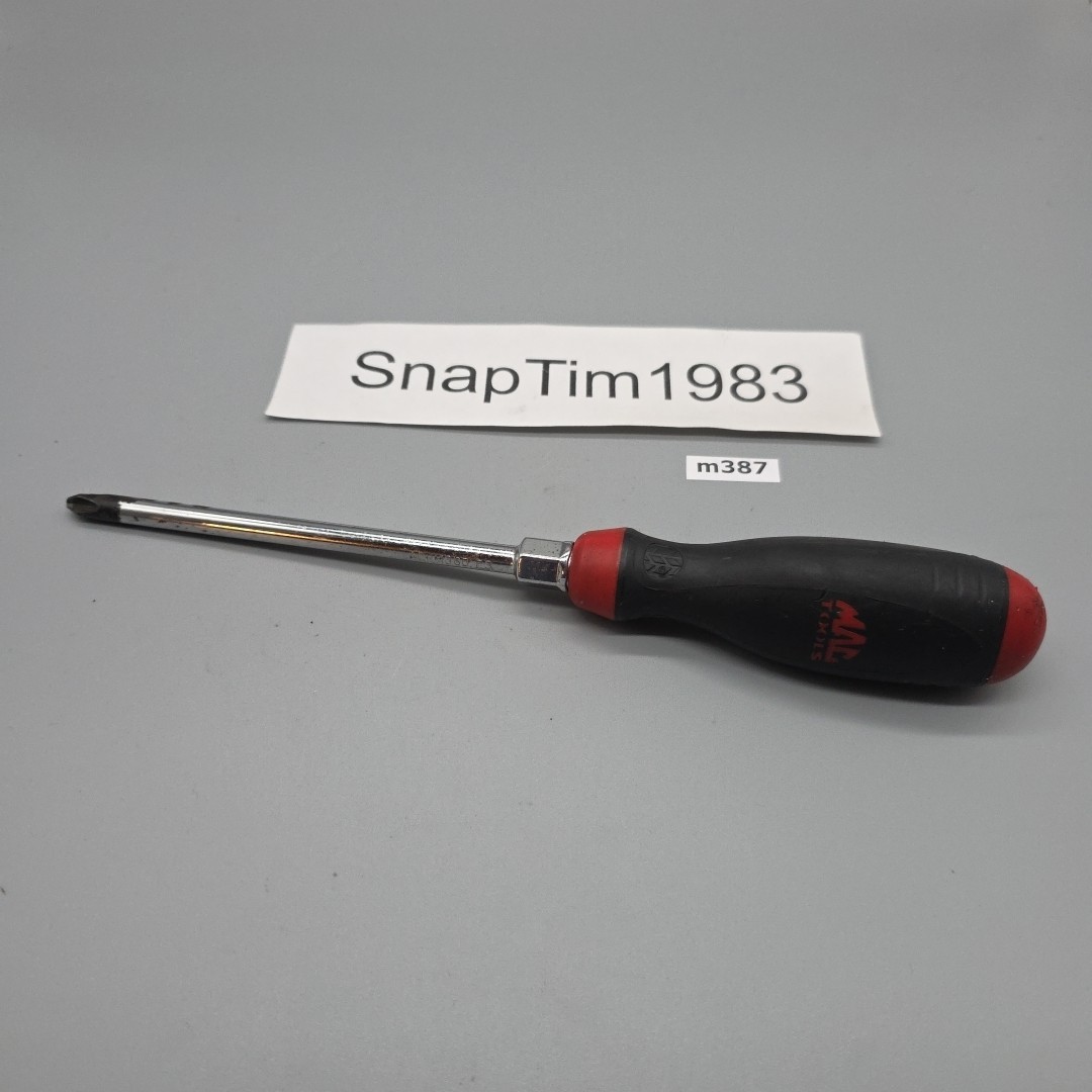 MAC Tools ACRM36B #3 Philips Screwdriver Red Black Soft Grip USA