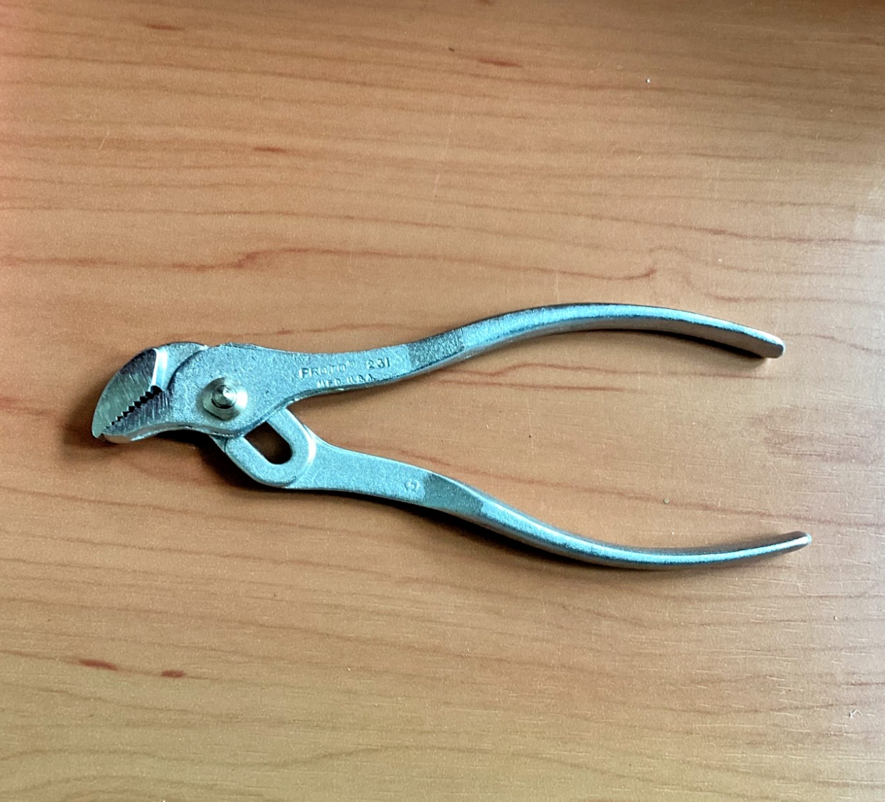 Vintage Proto Professional 5″ Ignition Slip Joint Pliers No. 231 Made in USA