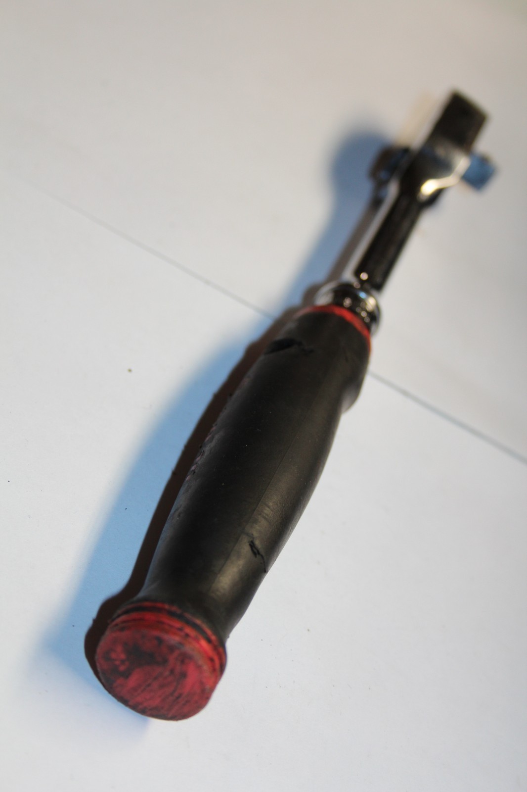 Snap-on Tools 3/8″ Drive RED Soft Grip Standard Handle FH80 USA