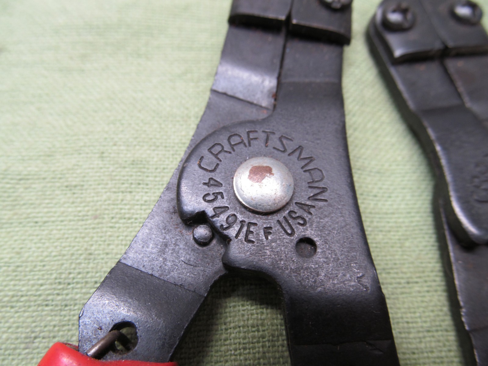 Pair of USA Made Craftsman Snap Ring Pliers – External & Internal Spring Loaded
