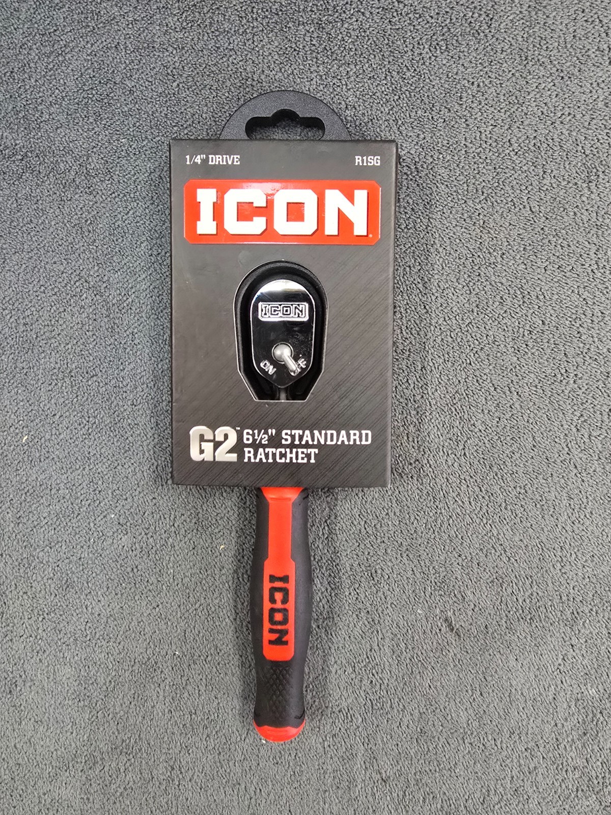 ICON 1/4 in. Drive Professional Ratchet with Comfort Grip R1SG ~ 6 1/2″ Standard