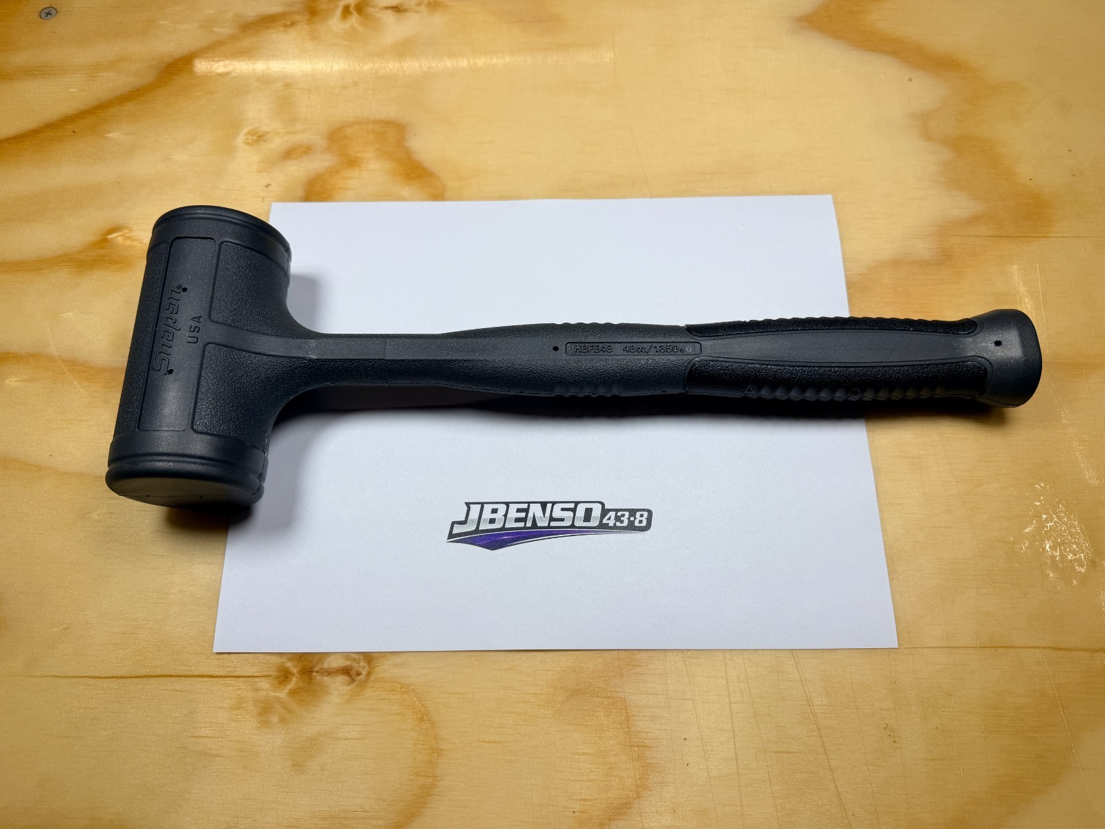 Snap-on Tools NEW DARK TITANIUM 48oz / 1350g Soft Face Dead Blow Hammer HBFE48DT