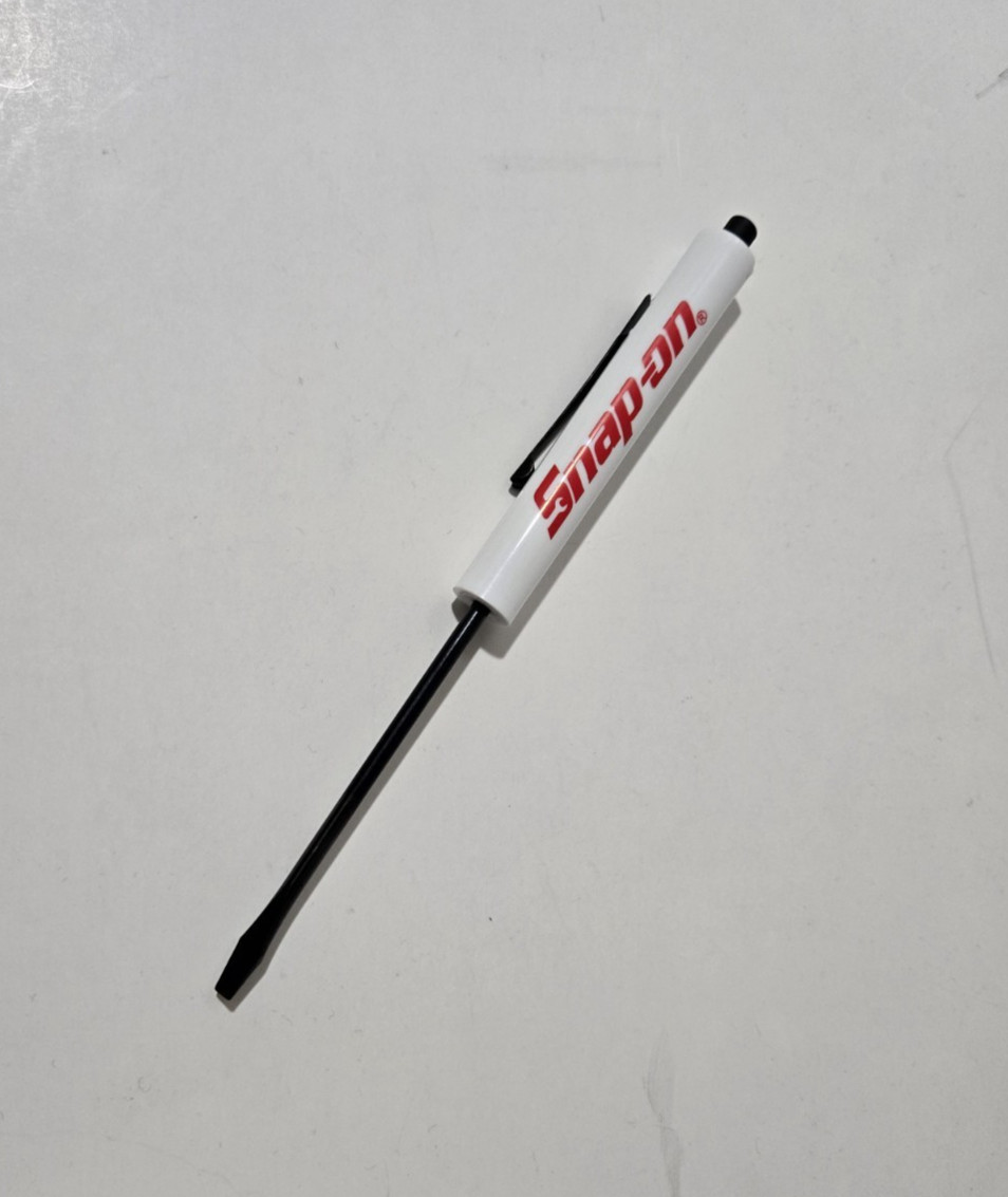 12 Snap on tools Special Edition pocket screwdriver WHITE PROMO Blacked Out+gift