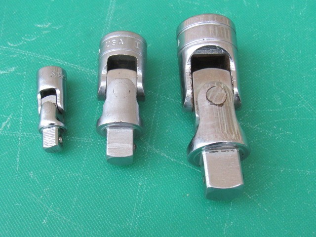 SNAP ON 103UFTS 1/4″ 3/8″ 1/2″ 3 PIECE UNIVERSAL SWIVEL JOINT SET TMU8 FU8A S8