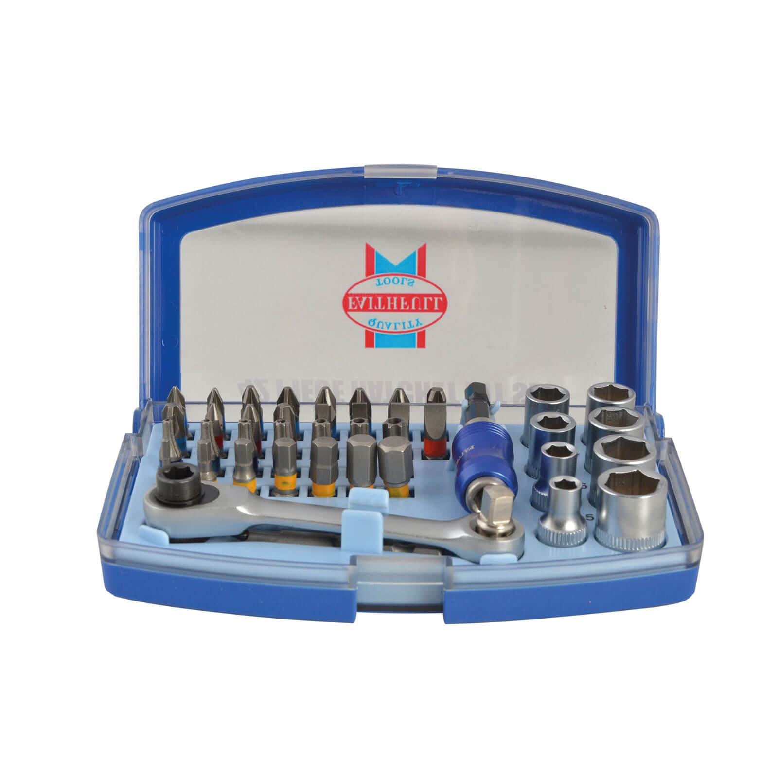 Faithfull 42 Piece 1/4″ Drive Socket and Screwdriver Bit Set
