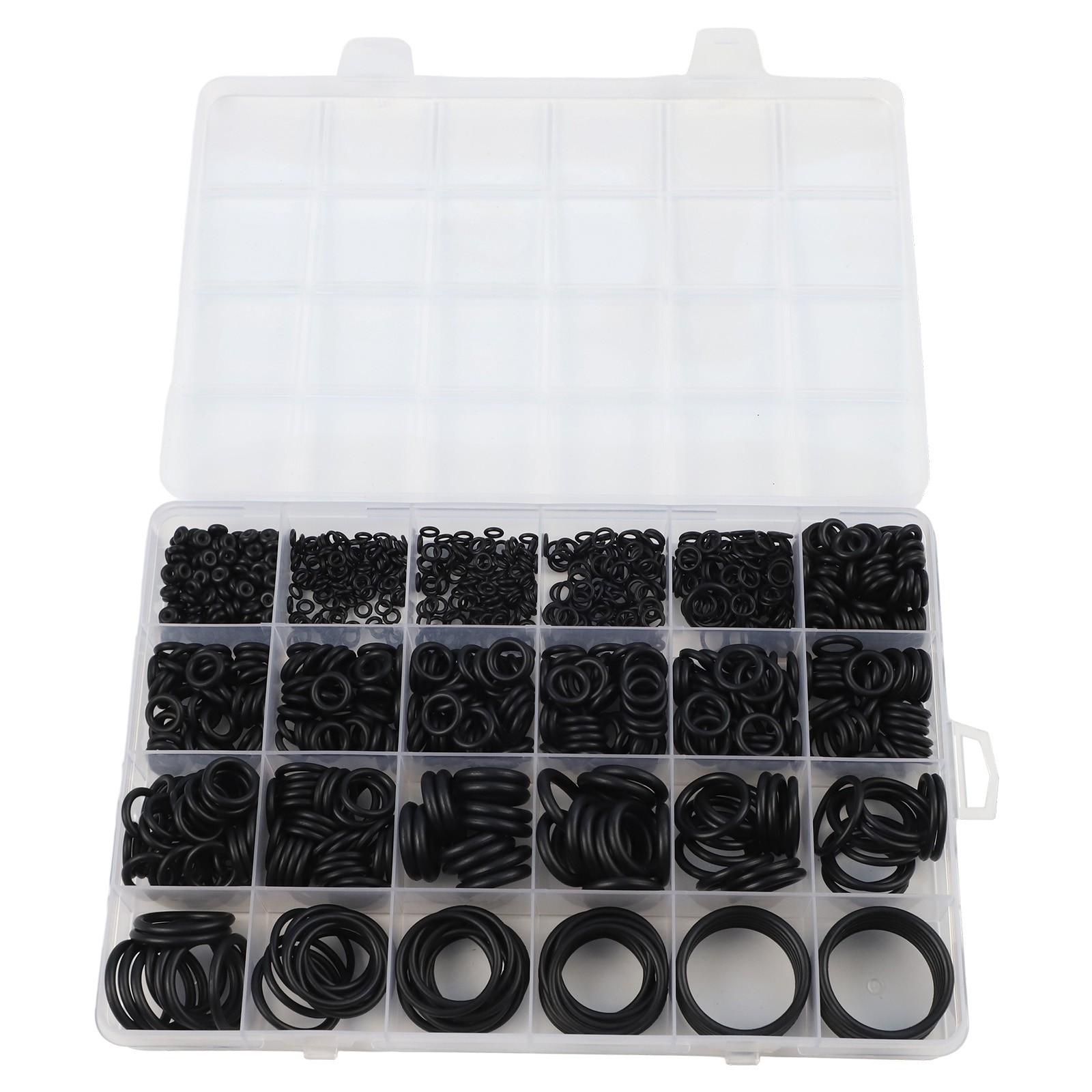 Organized 1020pcs O Rings with Plastic Storage for Easy Identification