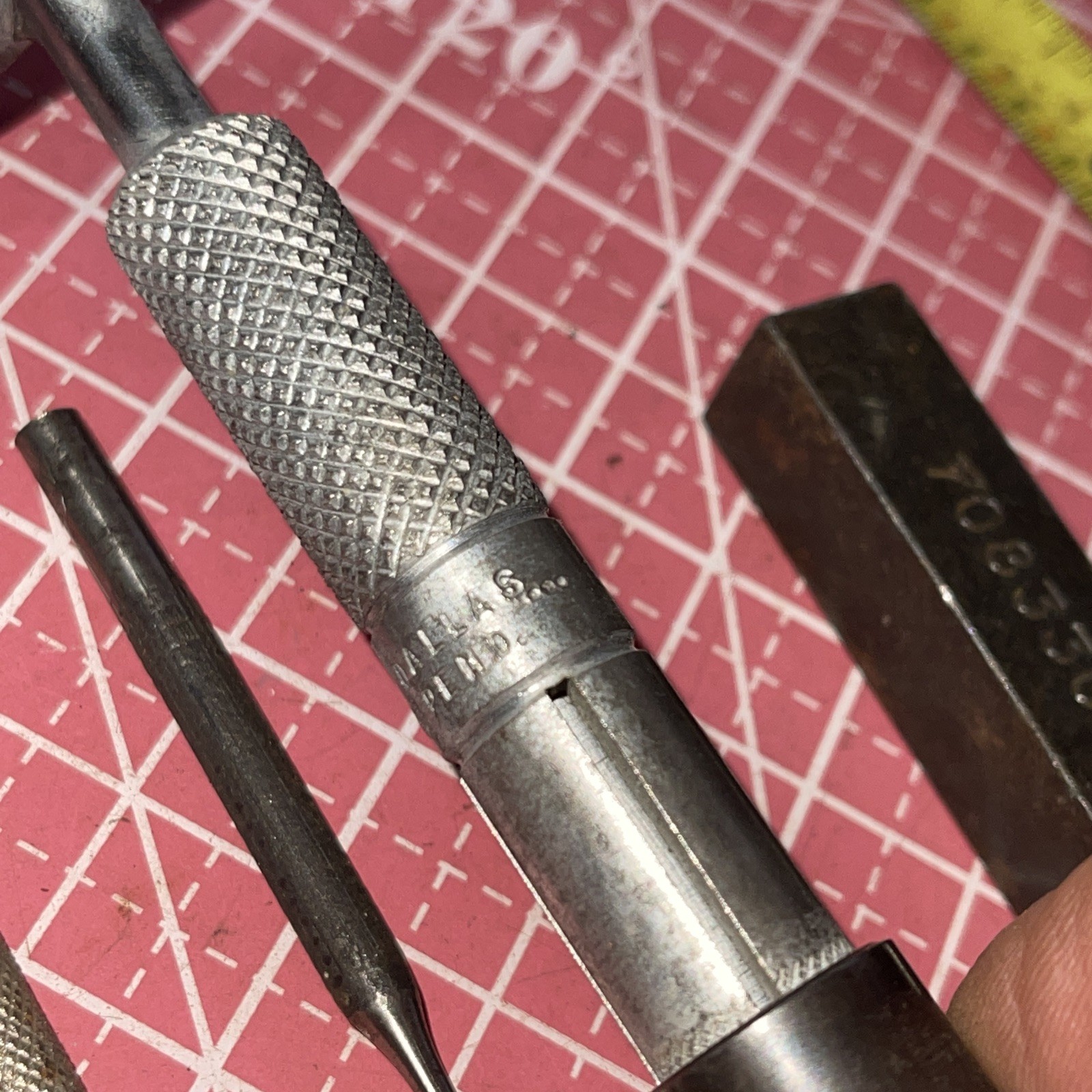 Machinist USA Micro Tool Lot Vintage Knurled MAYHEW General Textron Punch Screw