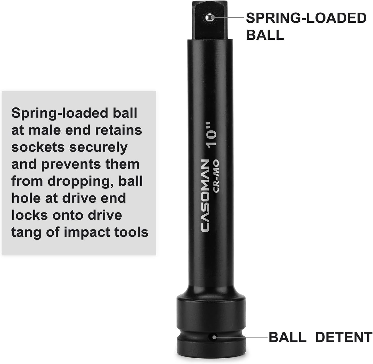 6″ & 10″ Impact Extension Bar Set – Quality with Black Phosphate Finish