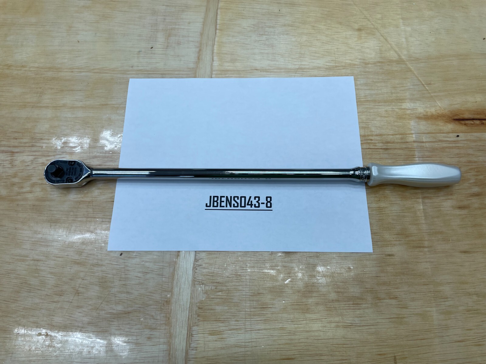 Snap-on Tools NEW PEARL WHITE 3/8″ Drive Hard Extra-Long Fixed Ratchet FHLLD80PW
