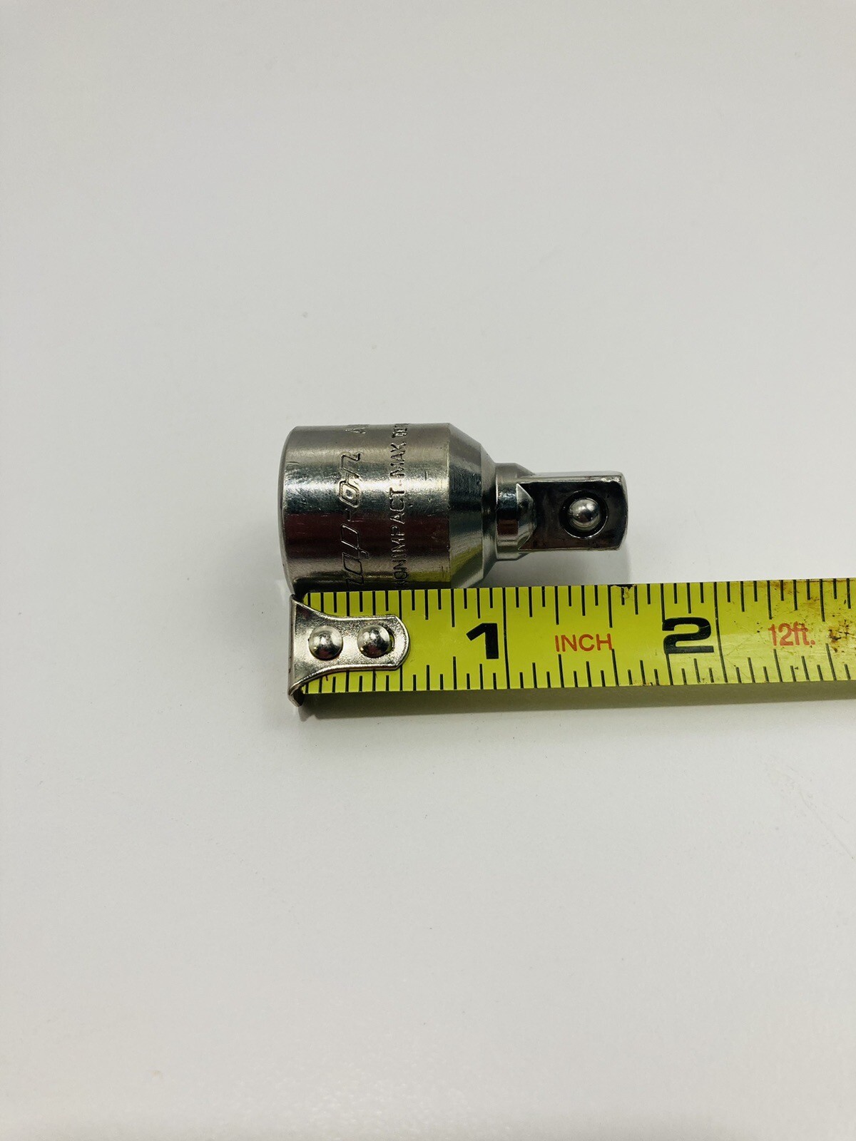 Snap-on Tools USA 1998 Rare CHROME 1/2″-3/8″ Drive Reducer Extension Socket AIMF