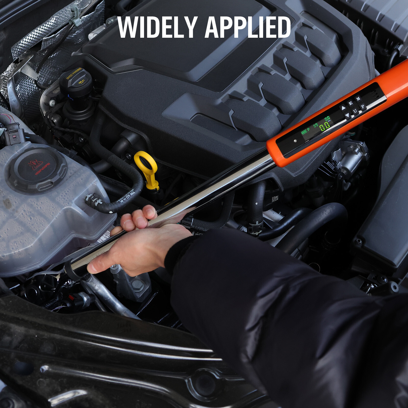 1/2″ Digital Ratchets Torque Wrench 1/4 & 3/8 Adapter Kit Reversible 25-250ft.lb
