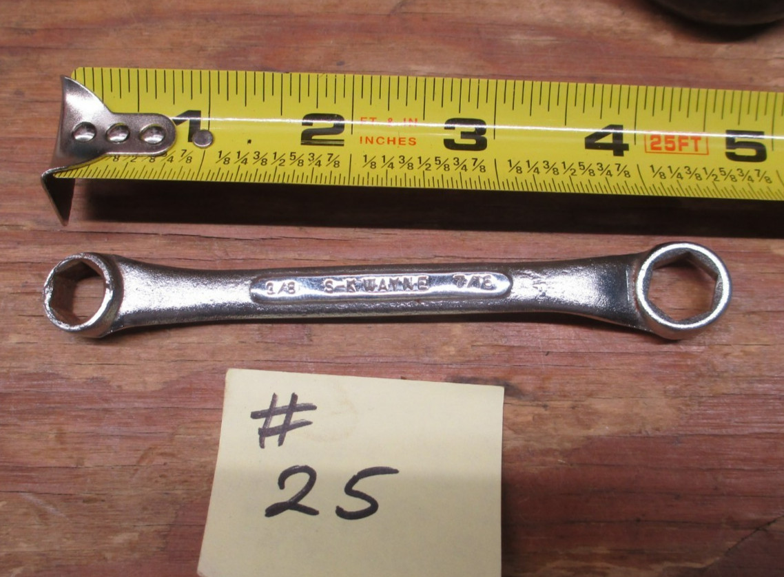 S-K Wayne Professional Tools Wrench 3/8″ x 7/16 M-1214 Lot # 25