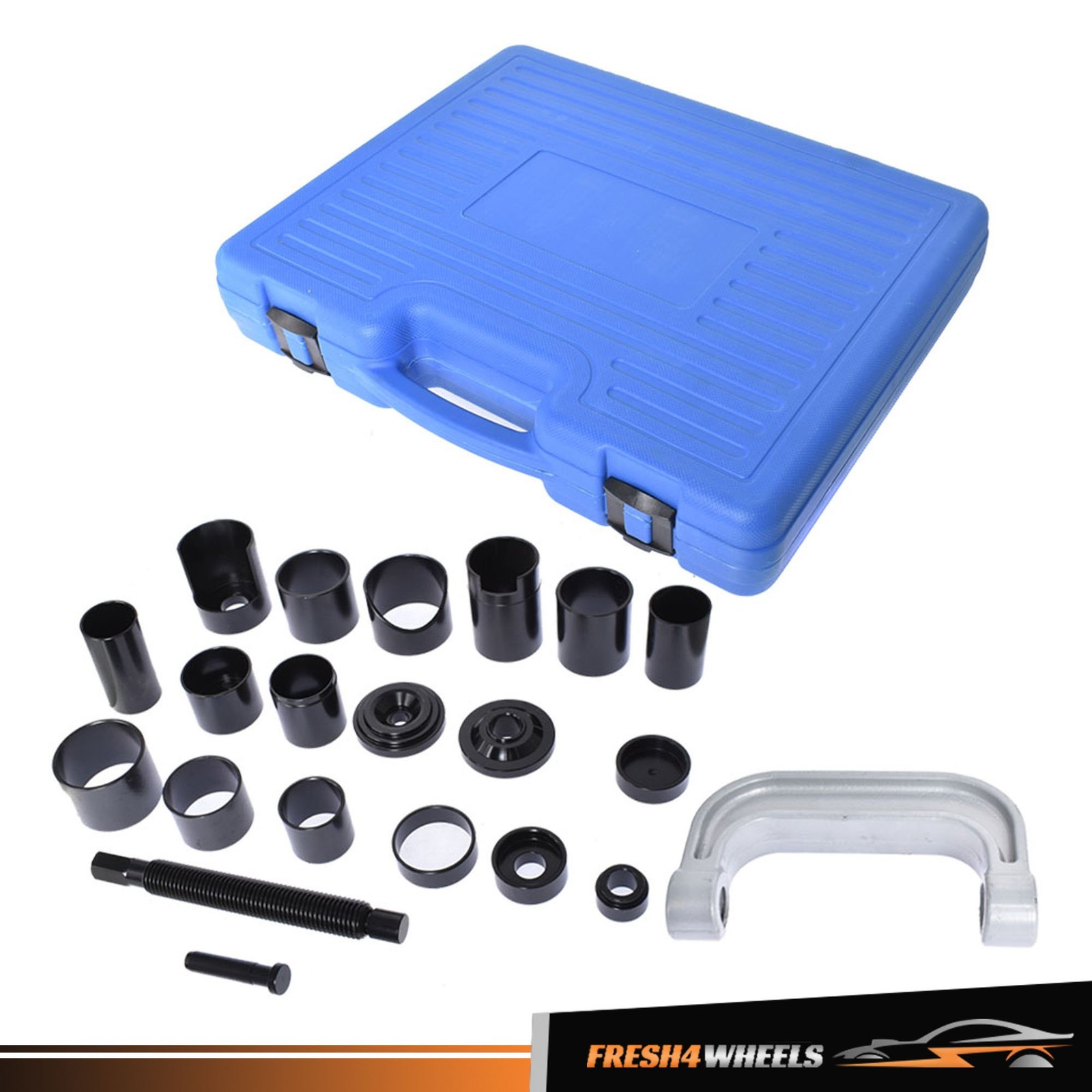 21Pcs Auto Repair Service Removal Ball Joint Press Tool Master Adapter Kit 2&4WD