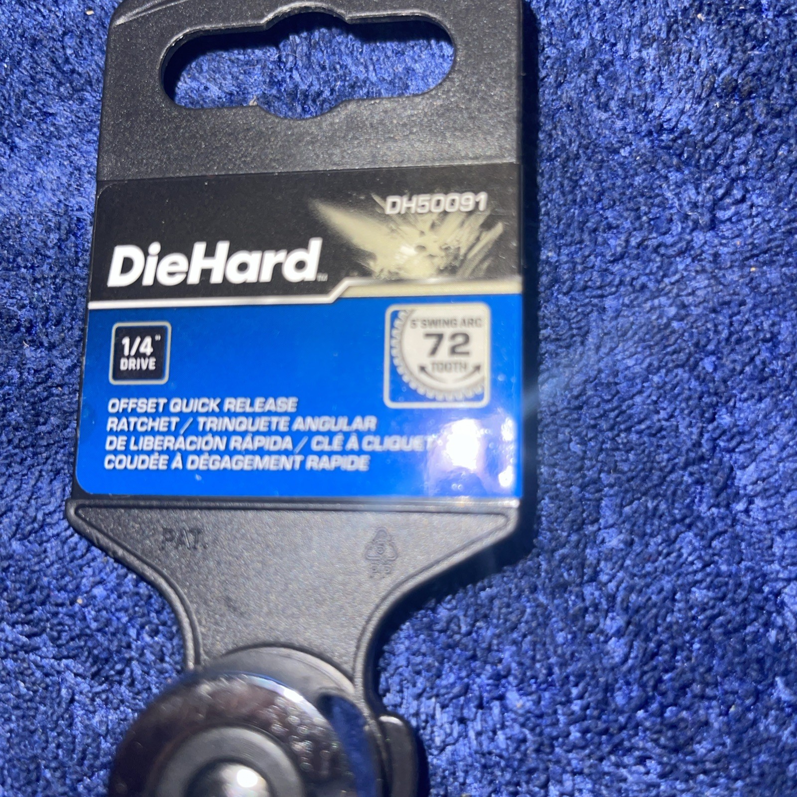 Die Hard 1/4 Drive Offset Quick Release Ratchet