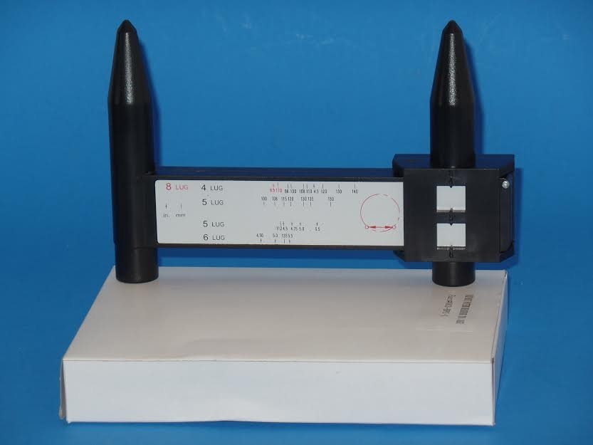 Wheel Bolt Stud Pattern Gauge Measurement 4 5 6 8 Lug Rims Holes Size Hand Tool