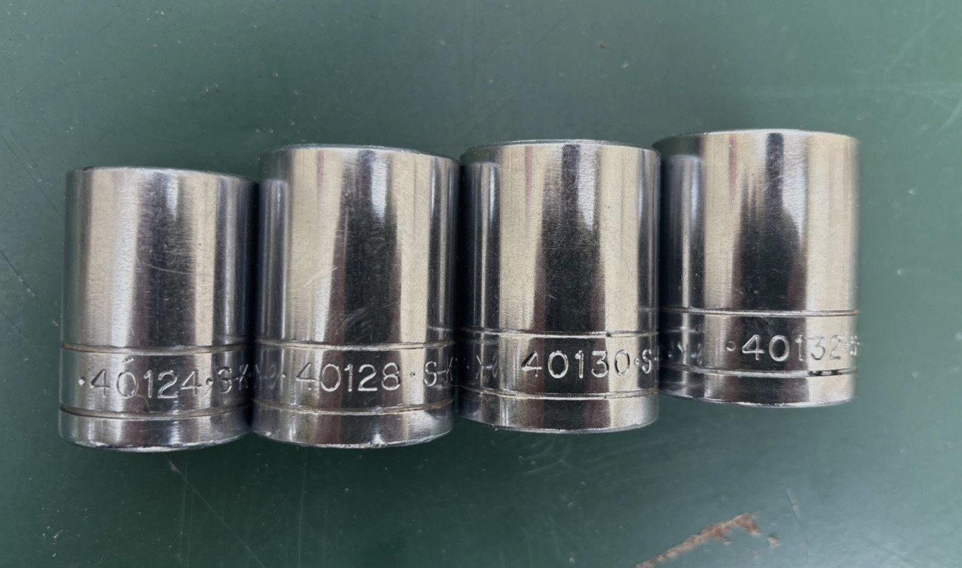 Vintage S-K (SK) Socket Lot – 1/2 Drive SAE 12 Pcs – 7/16” to 1 1/4”