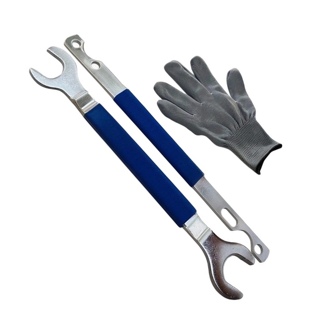 Rust Resistant Chrome Plated Fan Removal Tool Set with Extended Leverage Design