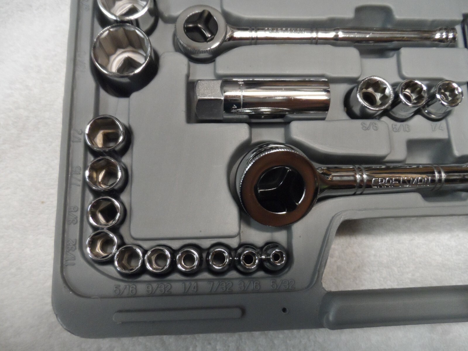 Craftsman 1/4″ 3/8″ Drive Standard SAE Metric MM Sockets Ratchet Set Vintage USA