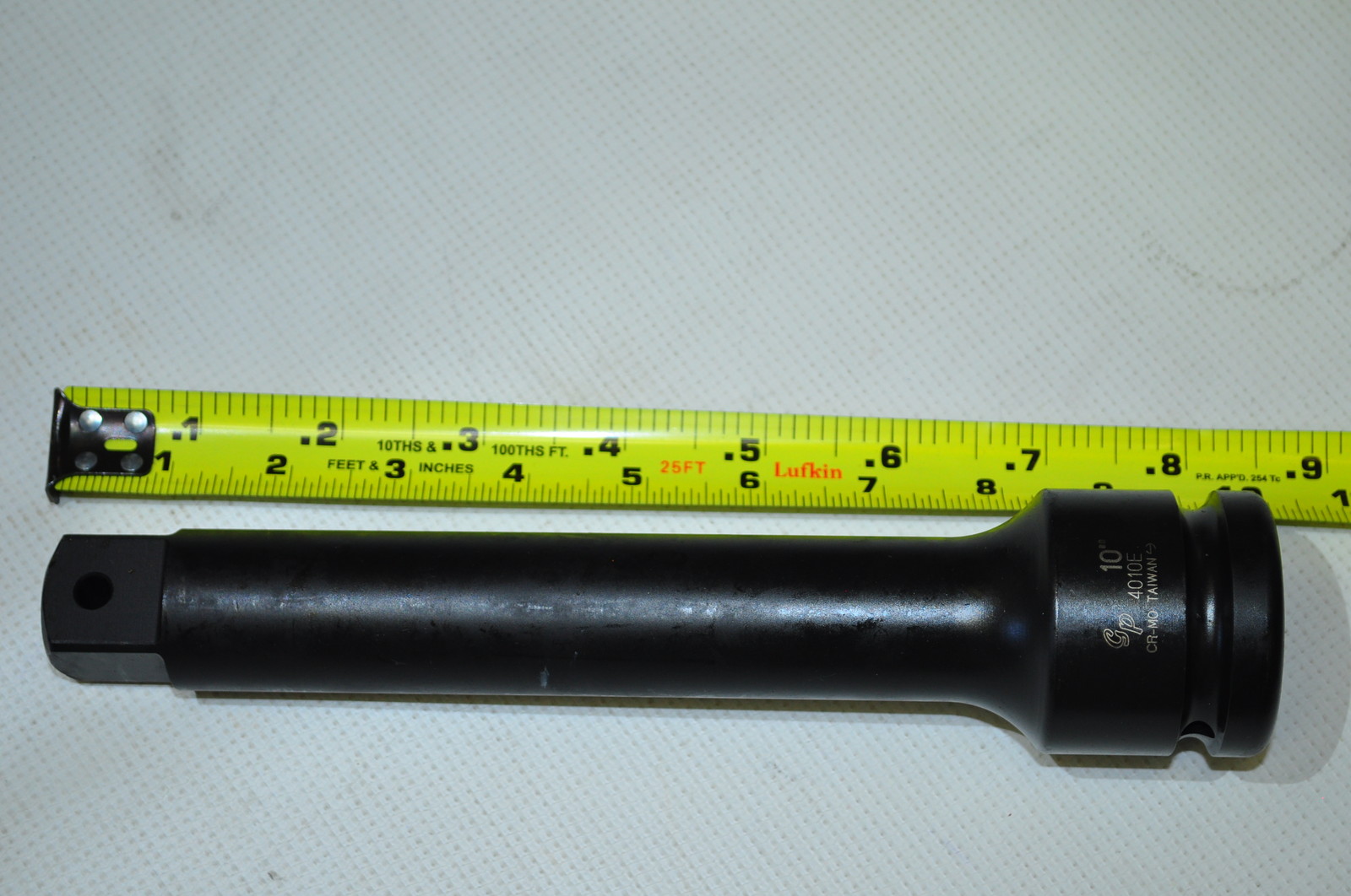 1″ Drive 10″ Air Impact Extension Bar Pin Hole. GRE4010E