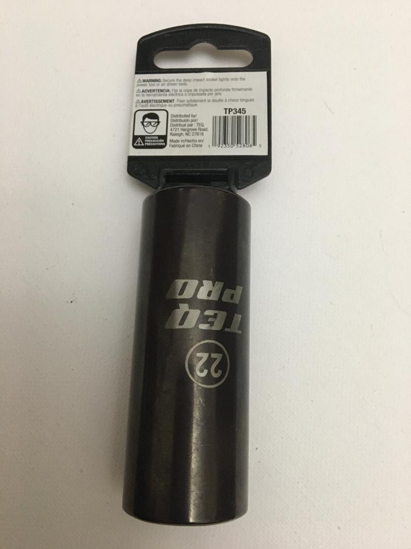 TEQ Correct Professional TP345 Impact 22mm Socket, Deep