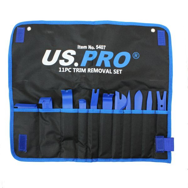 CAR TRIM REMOVAL TOOL SET NON SCRATCH TRIM TOOLS US PRO 11PC Interior Dash Door
