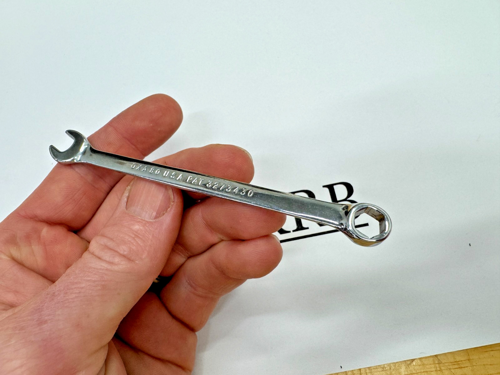Snap-on Tools USA RARE OL NOS 1/4″ SAE Chrome 6 Point OFFSET Combo Wrench OXA80