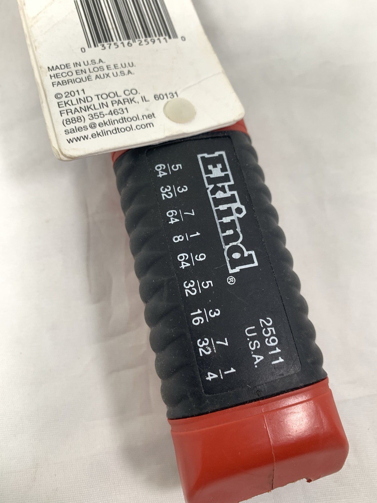 Eklind Tool 25911 – 9 Piece 1/4″-9/64″ SAE Fold-Up Hex Key Set
