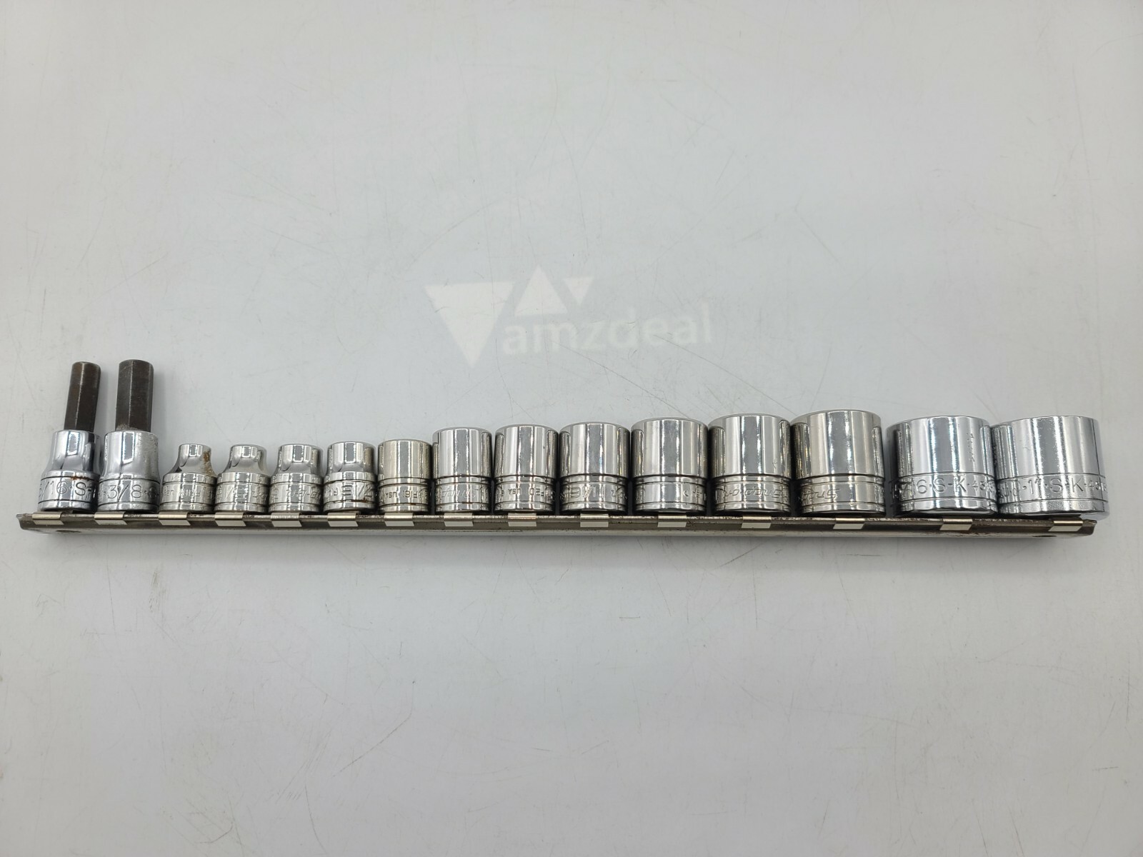 Lot of 15 Snap-On F081-F281 and SK SAE Sockets, USED – TT345