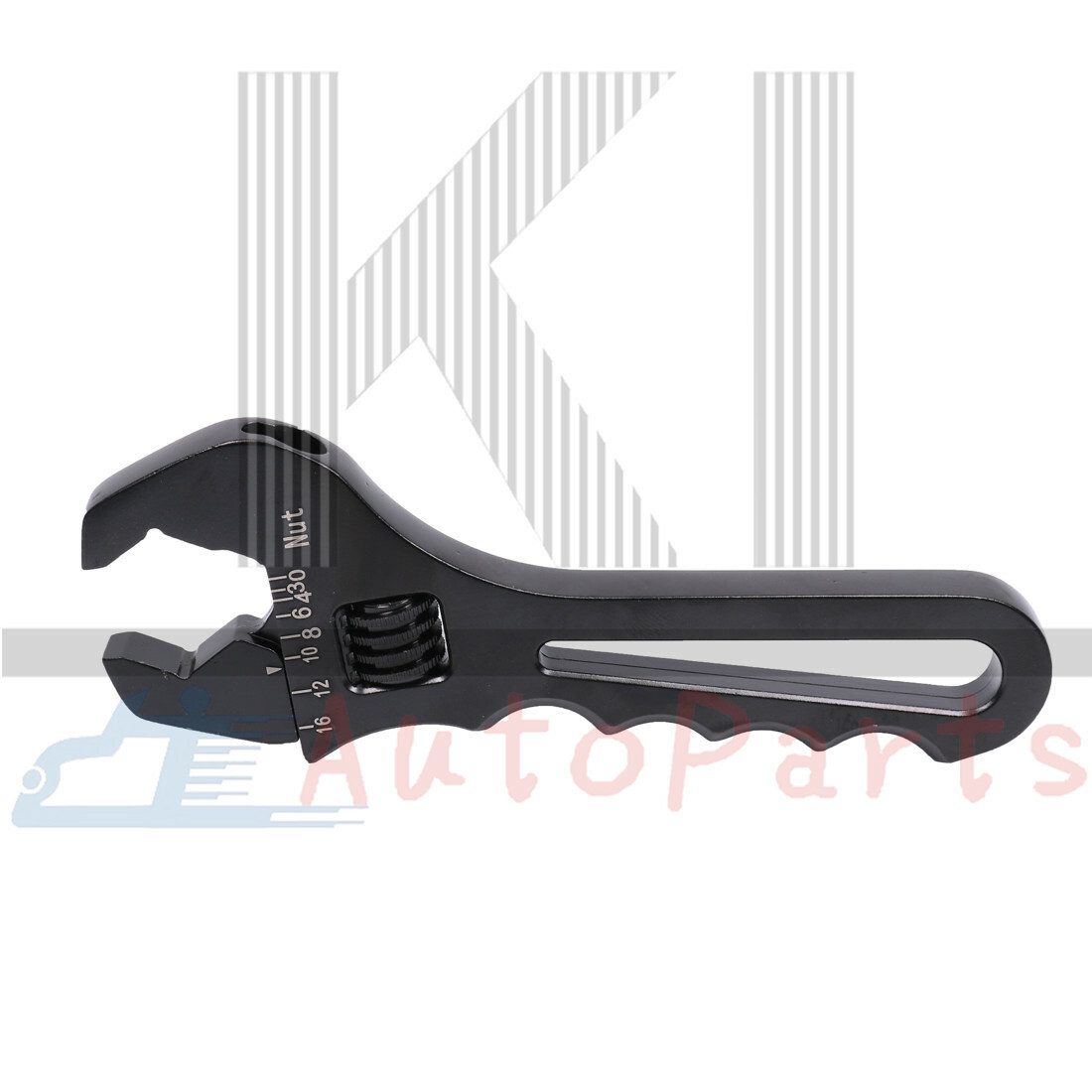 Black Aluminum 3AN-16AN Adjustable Wrench For Hose End Fitting Tool Spanner