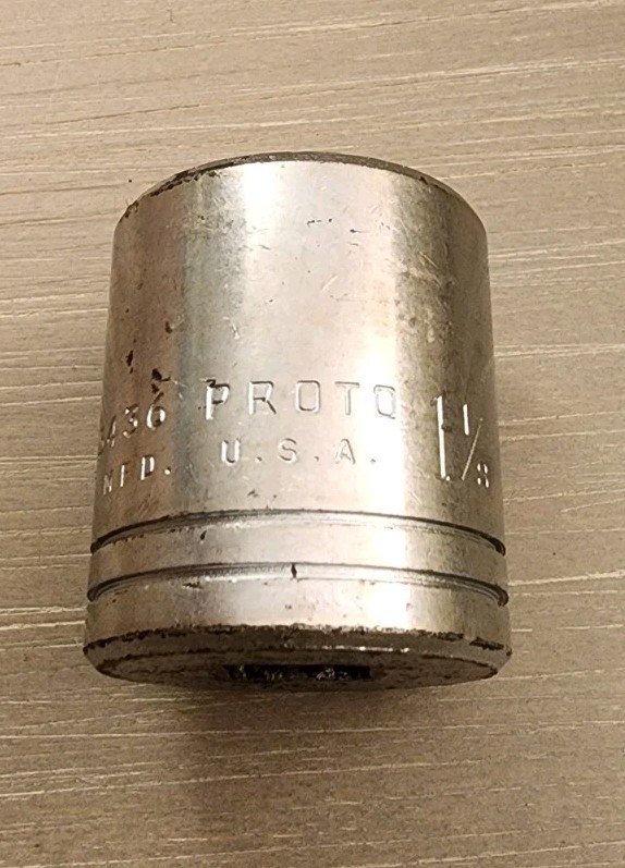 Proto USA 1-1/8″ Socket 12 Point 1/2″ Drive 5436