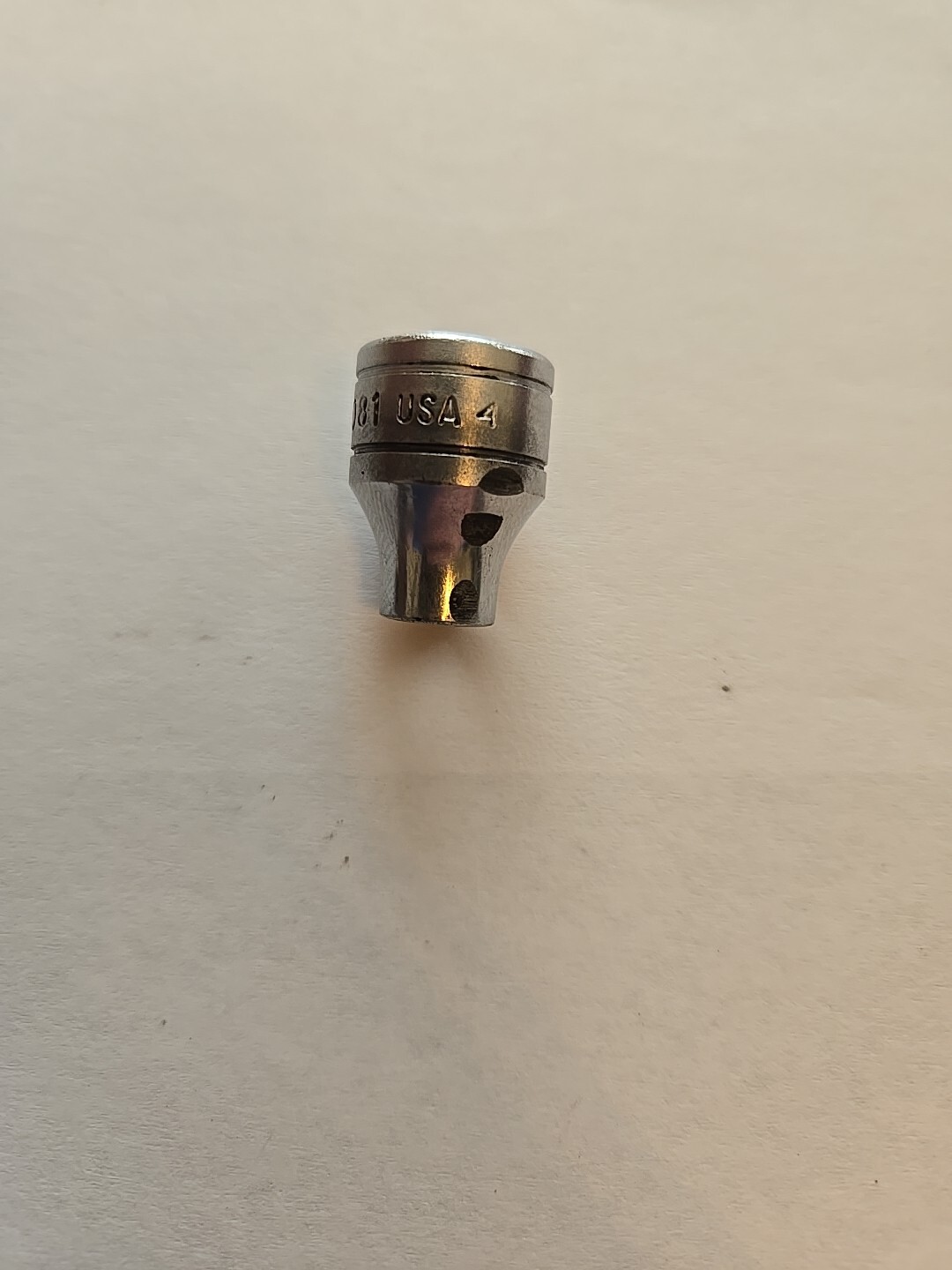 Snap On 3/8″ Drive 1/4″ 6PT SAE Shallow Chrome Socket FS081