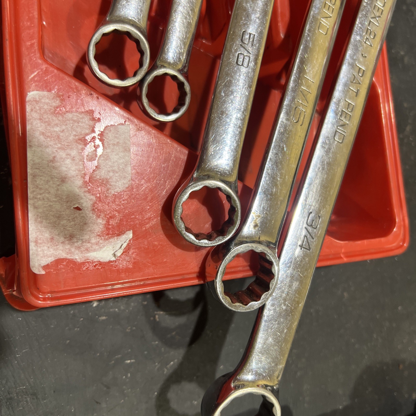 Snap-on SOEXL707 12-Point SAE Flank Drive® Plus Long Combination Wrench Set