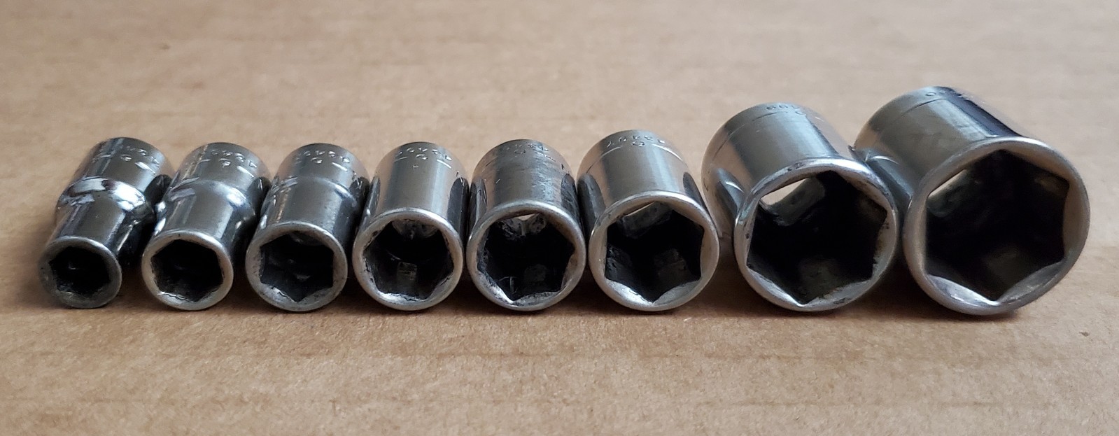 Craftsman 1/4” Drive SAE & Metric 6-Point Sockets 43492 – 43480, 43501 – 43514