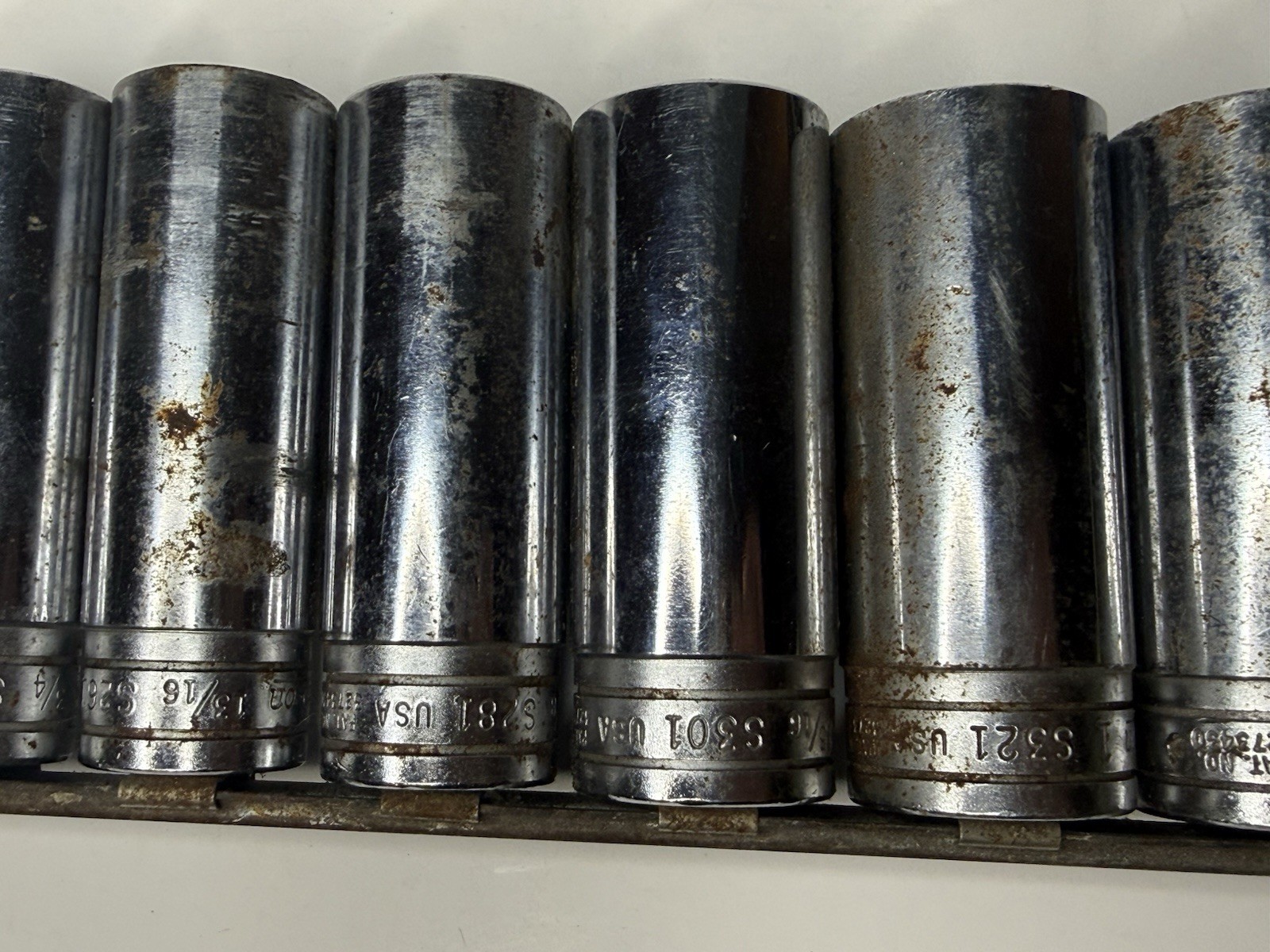 Snap On Sockets 1/2 Drive 12 Point S121-S361 3/8”- 1 1/8” 12 Sockets