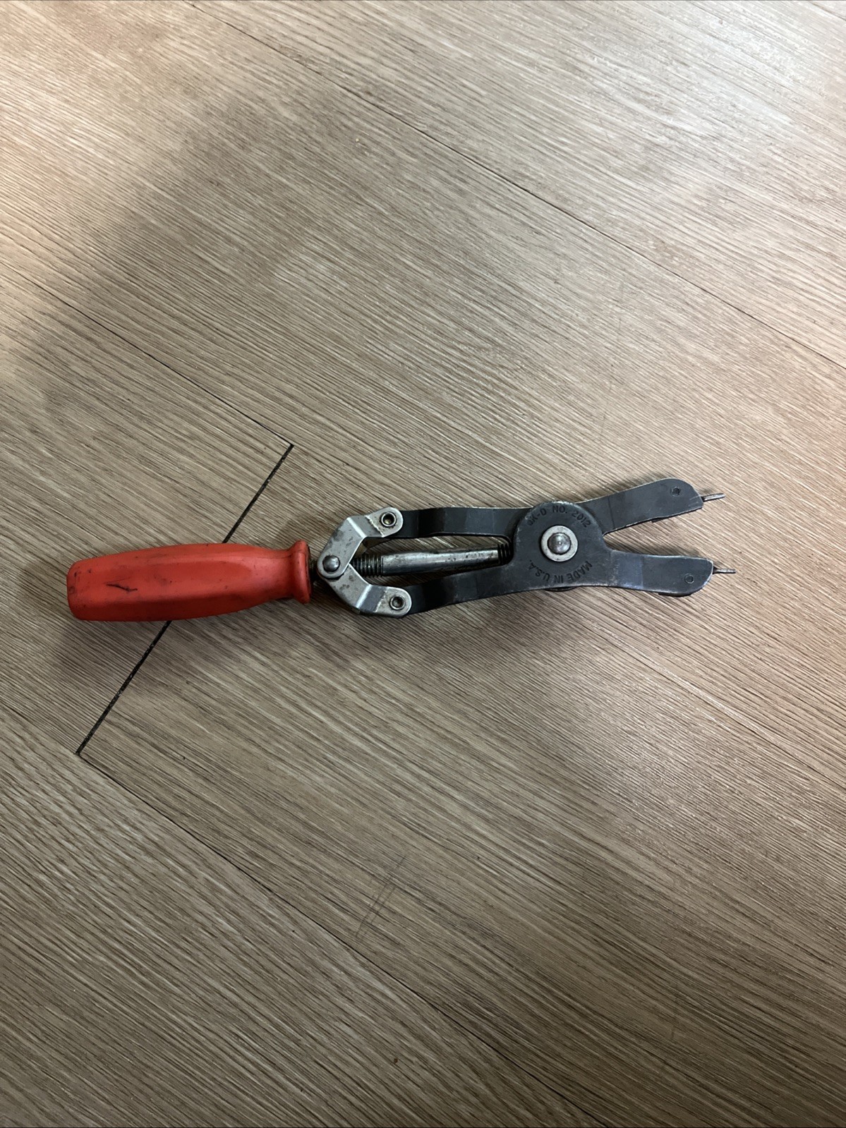 Vintage K-D No 2012 Snap Ring Pliers Turn Screw Adjustment Made in USA Used