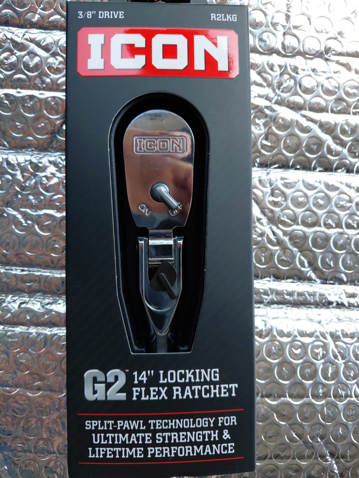 ICON R2LKG 3/8 INCH DRIVE G2 14 INCH LOCKING FLEX HEAD RATCHET..FAST SHIPPING…