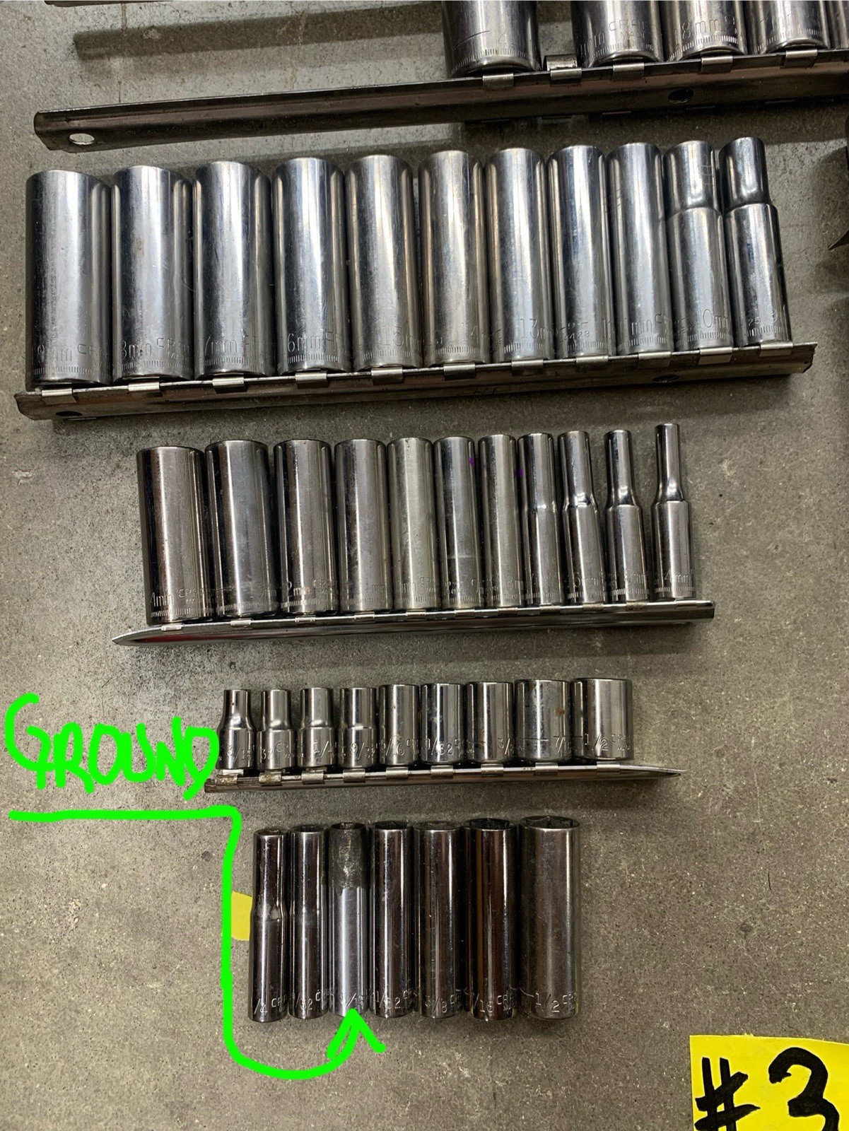 Craftsman 100% USA HUGE Socket Set Collection SAE/ Metric 1/4”, 3/8”, 1/2” [#3]