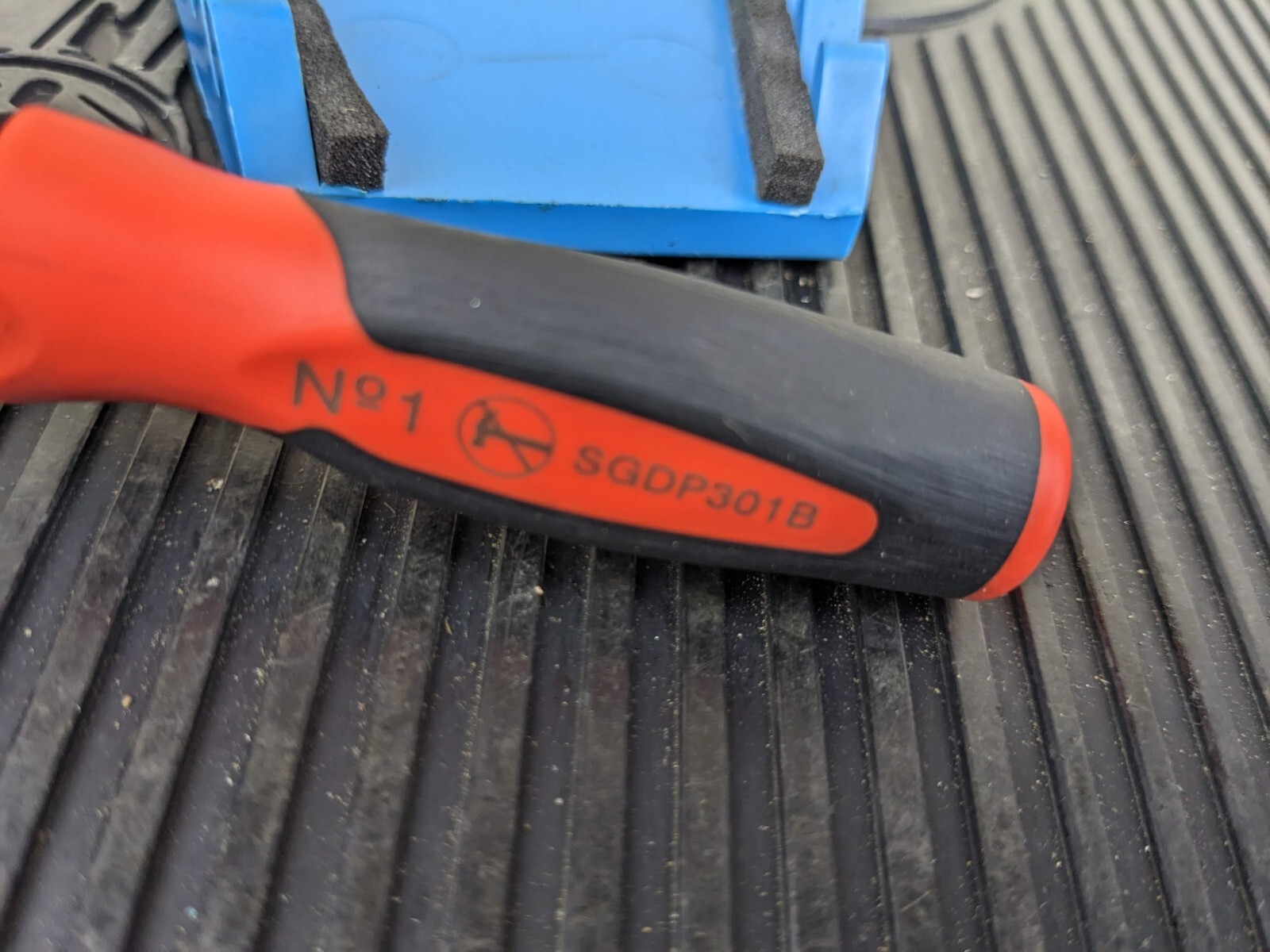 #bh358 SNAP ON TOOLS SGDP301 #1 PHILLIPS ORANGE SOFT GRIP SCREWDRIVER