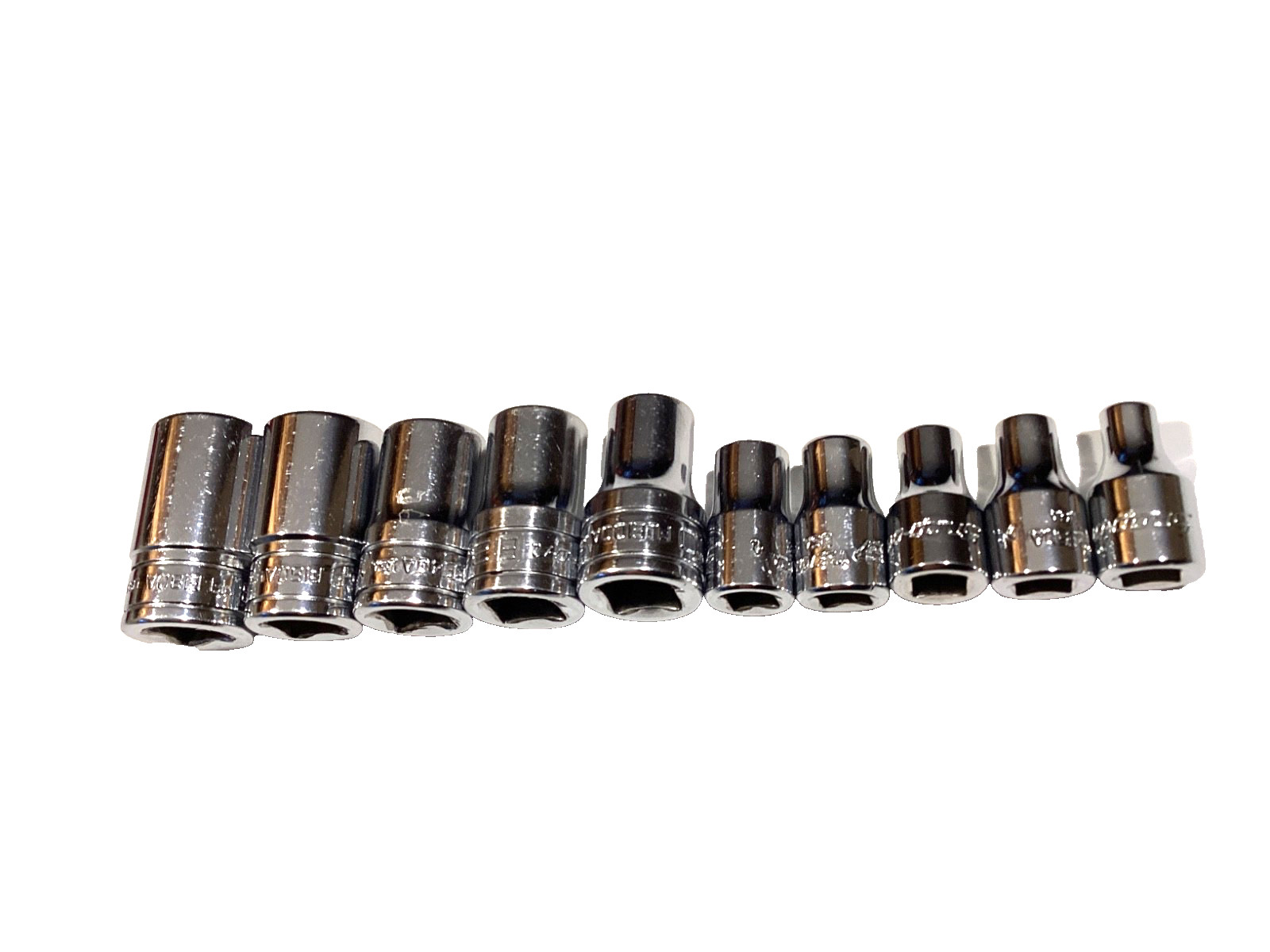 Snap On NEW 10 Piece Combination Drive Inverted TORX Shallow Socket Set 210AFLEY