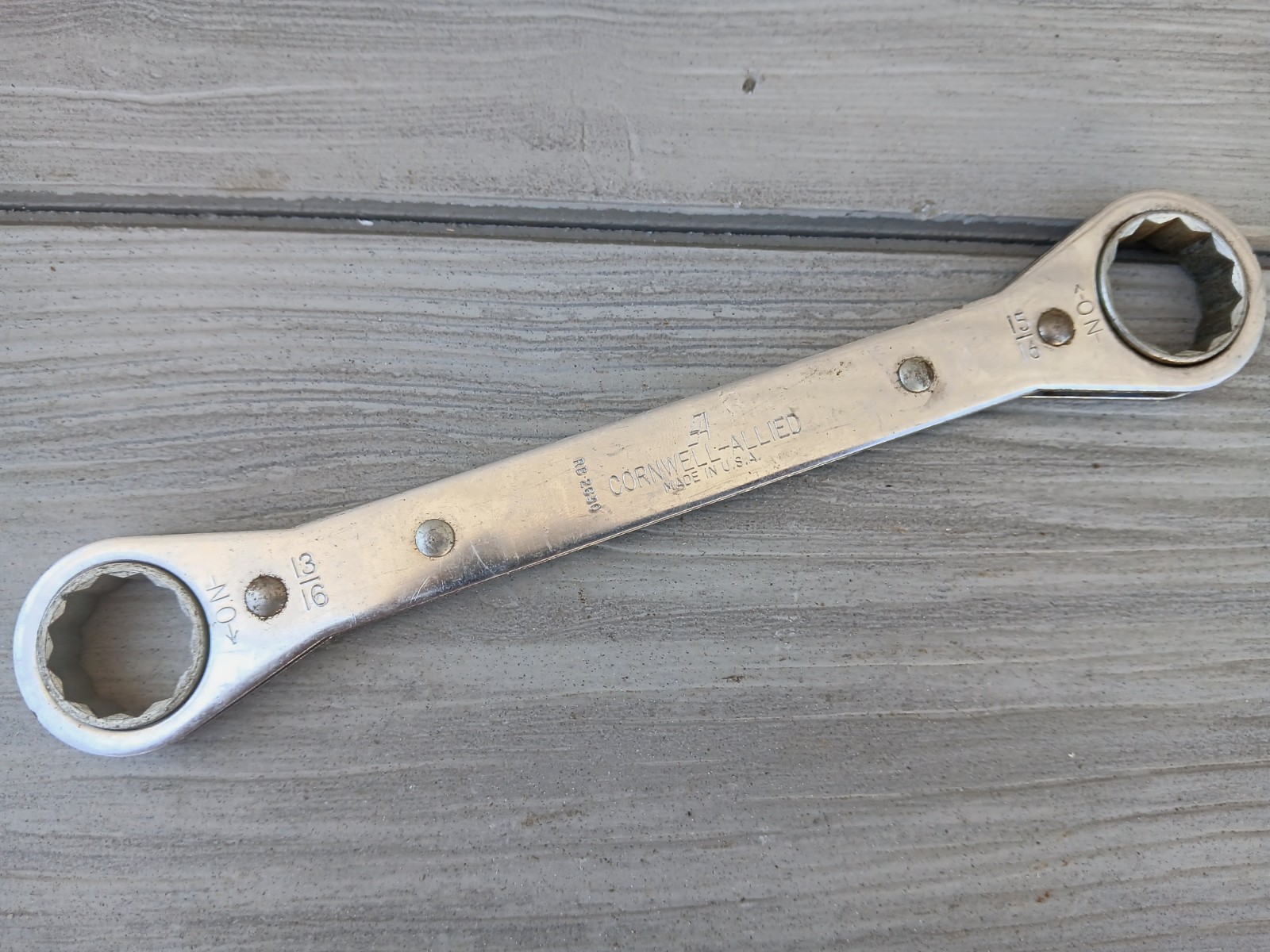 Vintage Cornwell Allied 5pc Set Standard SAE Ratcheting Double Box Wrench USA